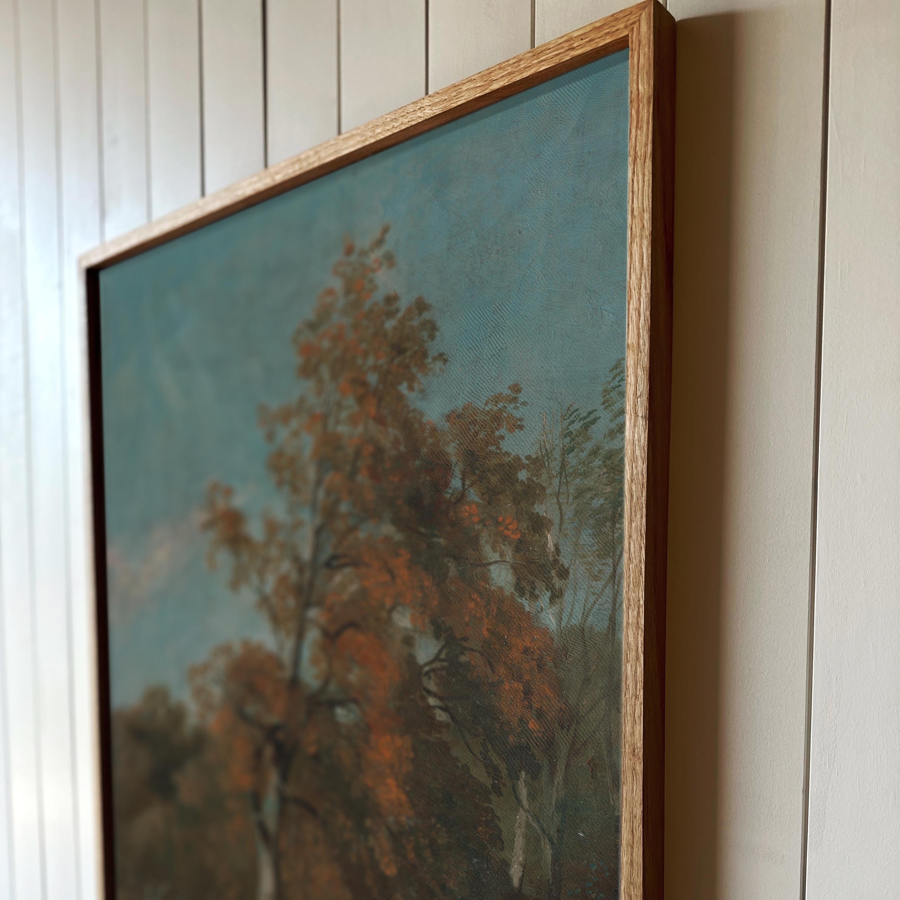 "October Tree" Framed Canvas | Vertical | 611
