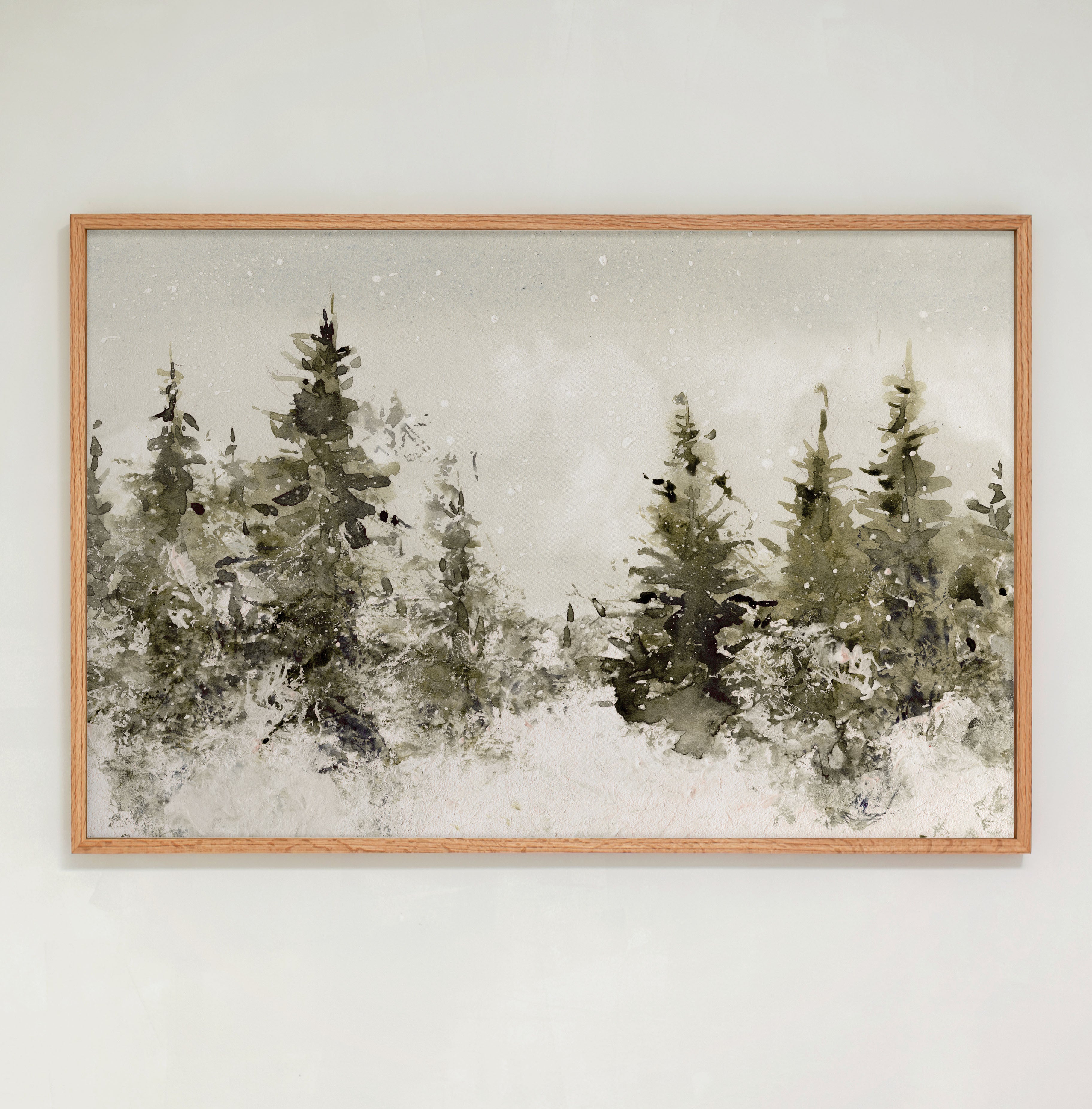 "Christmas Trees" Framed Canvas | Horizontal | 626