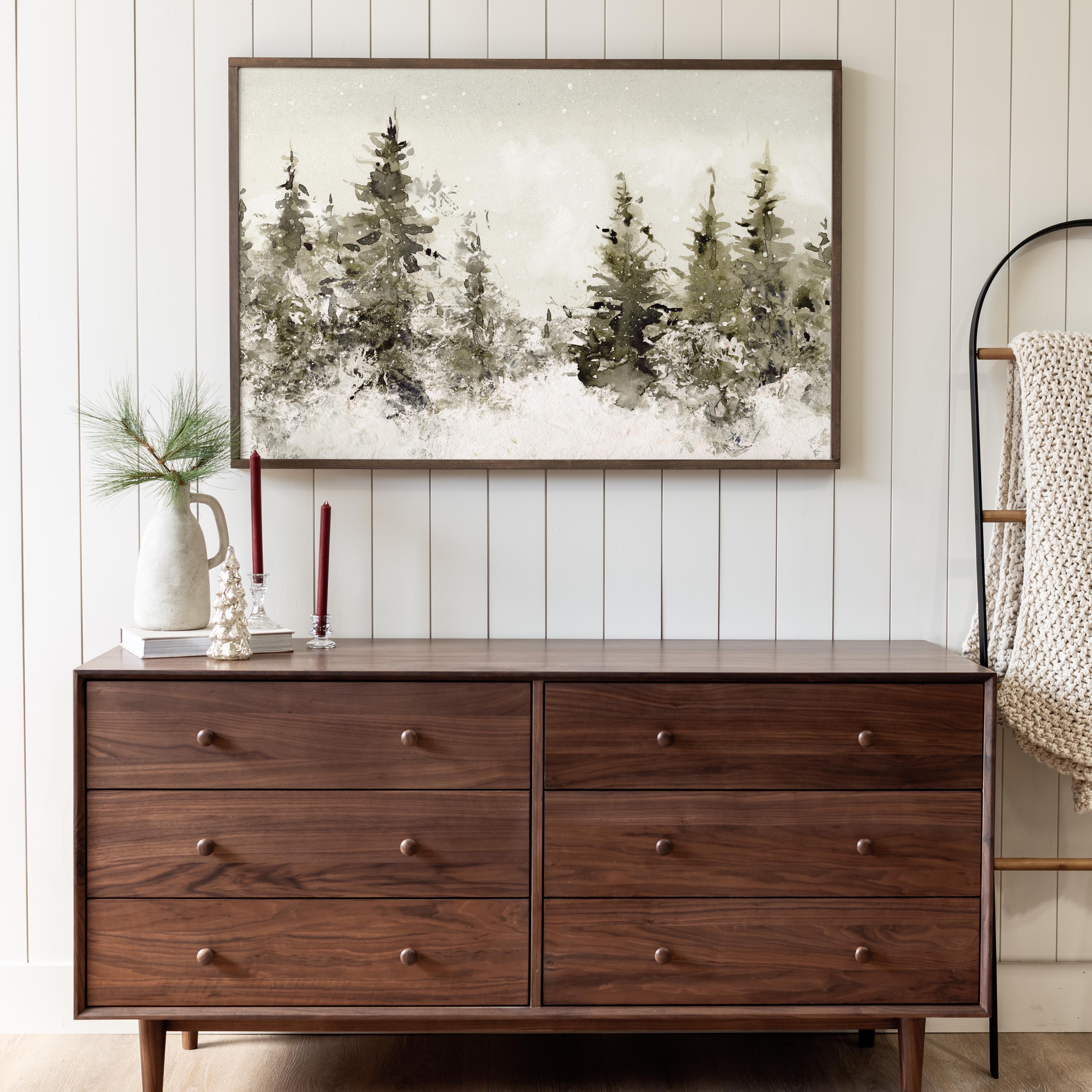Blanket Of Snow | Framed Wooden Art - Horizontal | 626