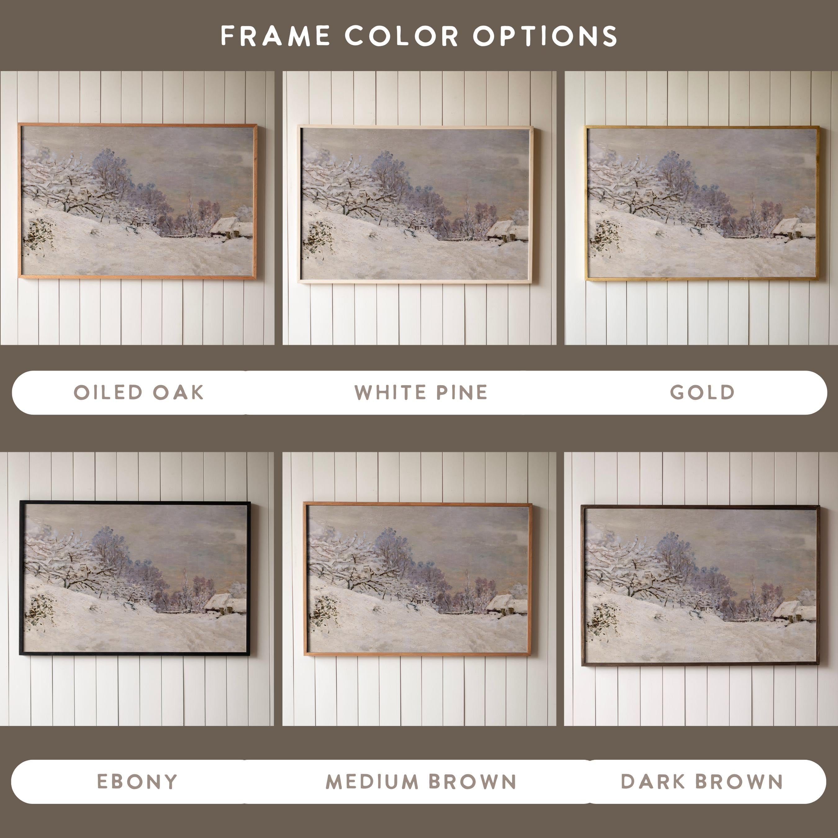 "Snowed In" Framed Canvas | Horizontal | 627