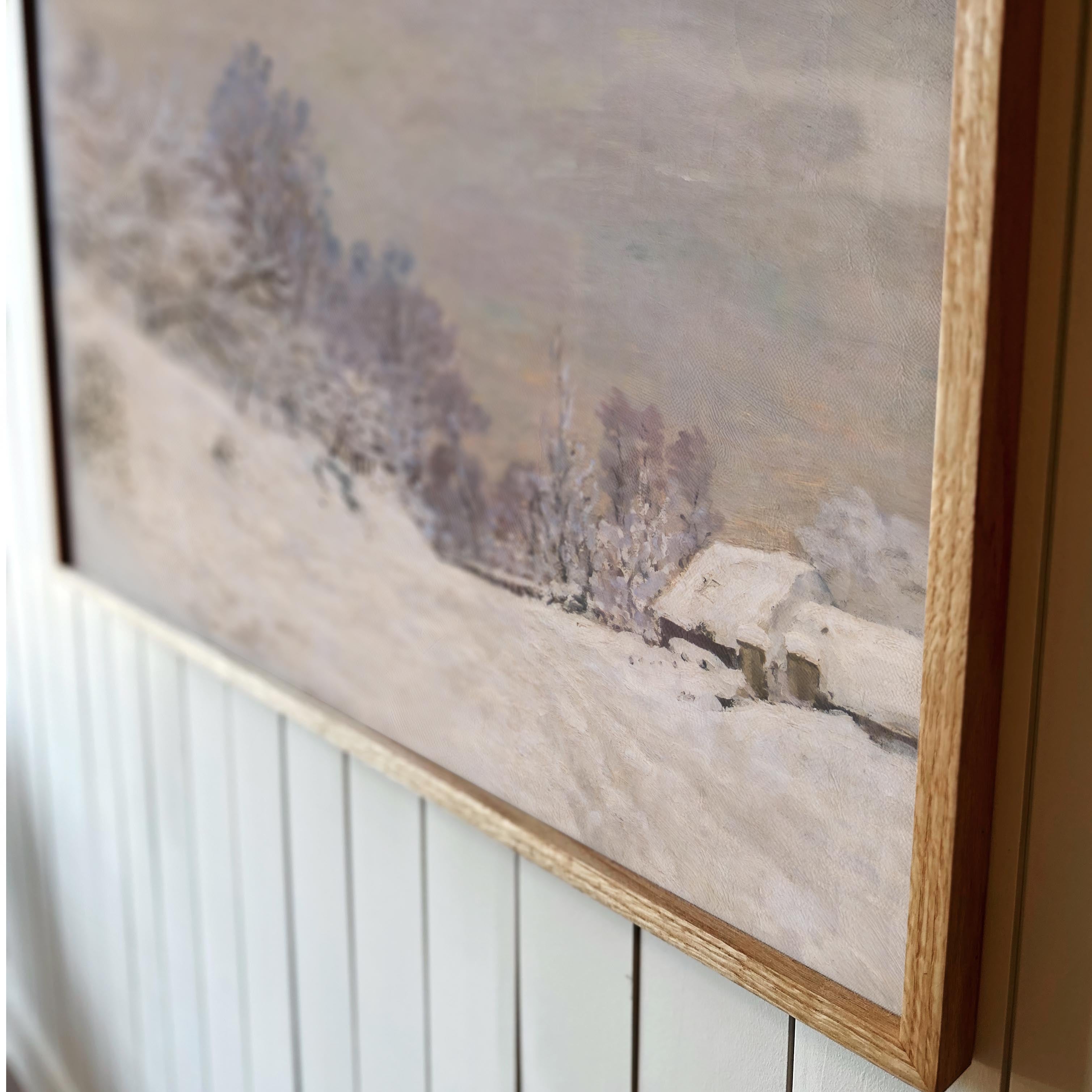 "Snowed In" Framed Canvas | Horizontal | 627