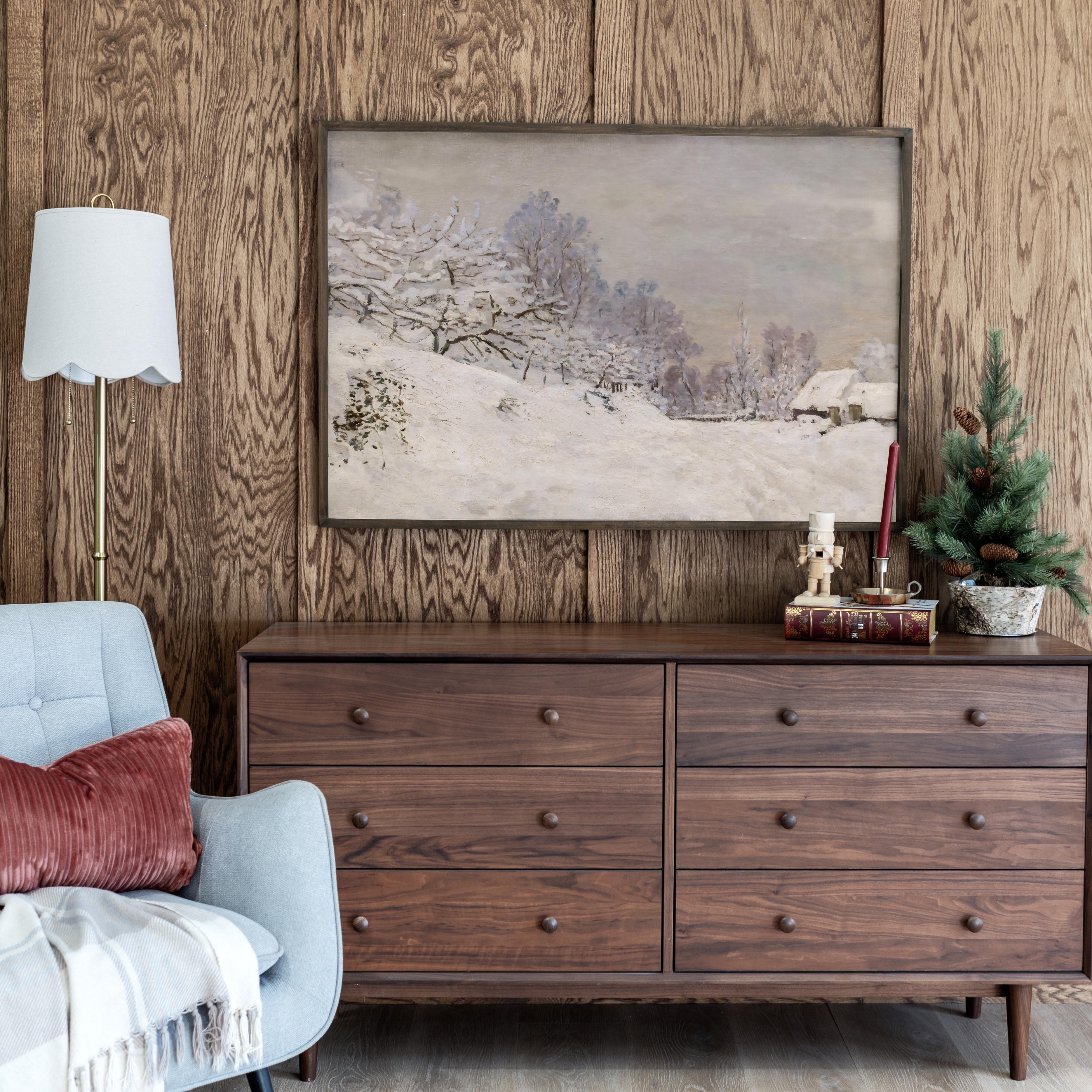 "Snowed In" Framed Canvas | Horizontal | 627