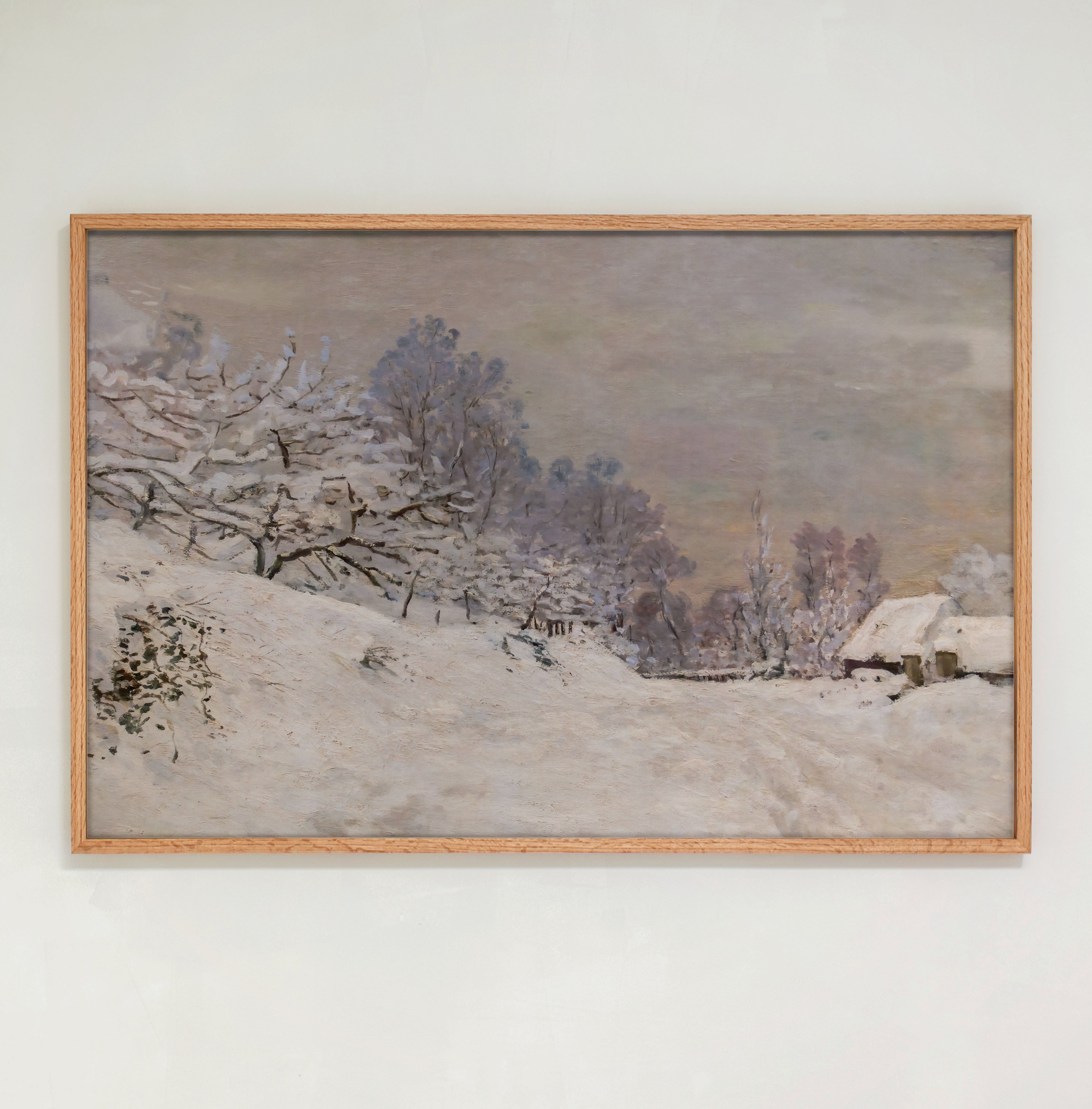 "Snowed In" Framed Canvas | Horizontal | 627