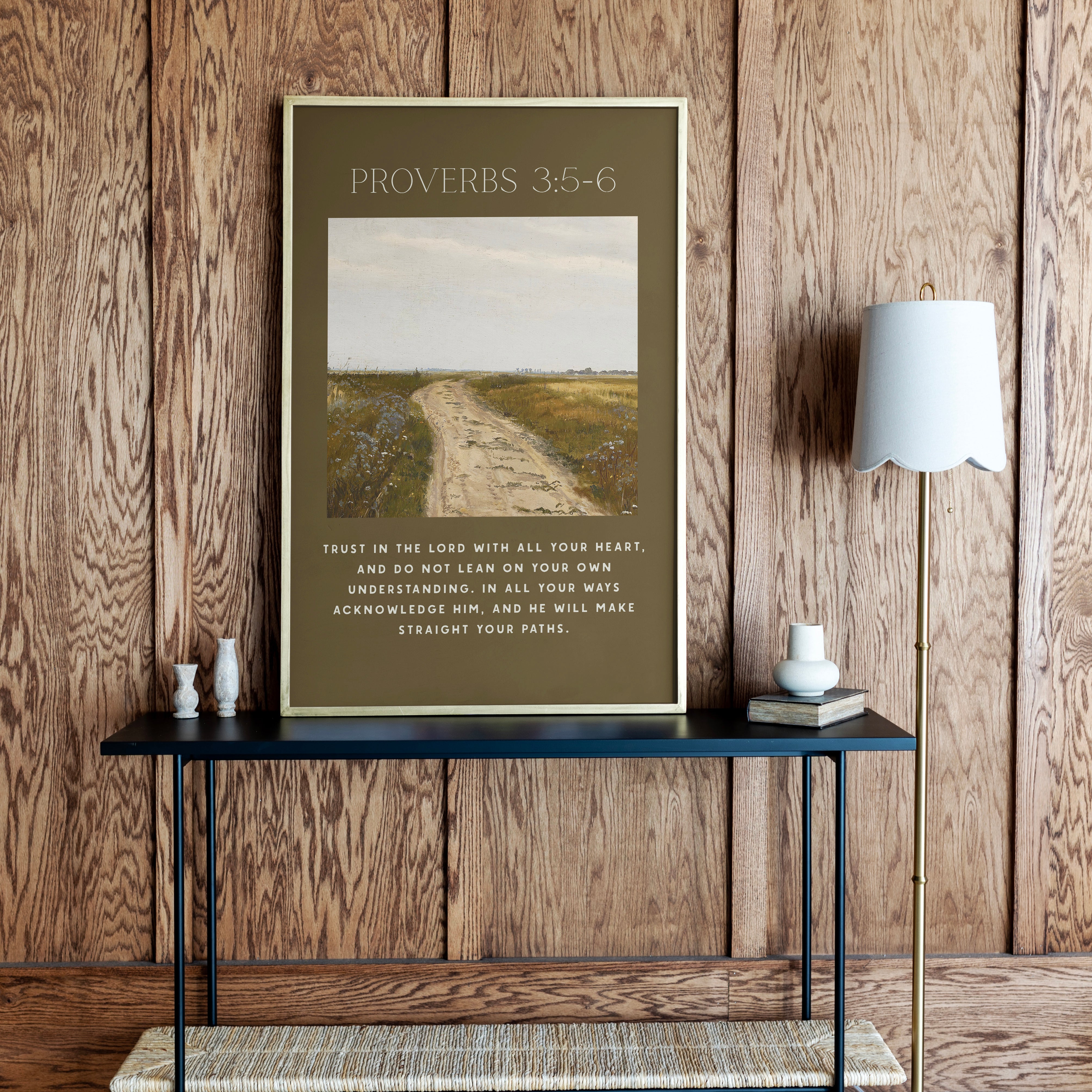 "Proverbs 3" Framed Canvas | Vertical | 633