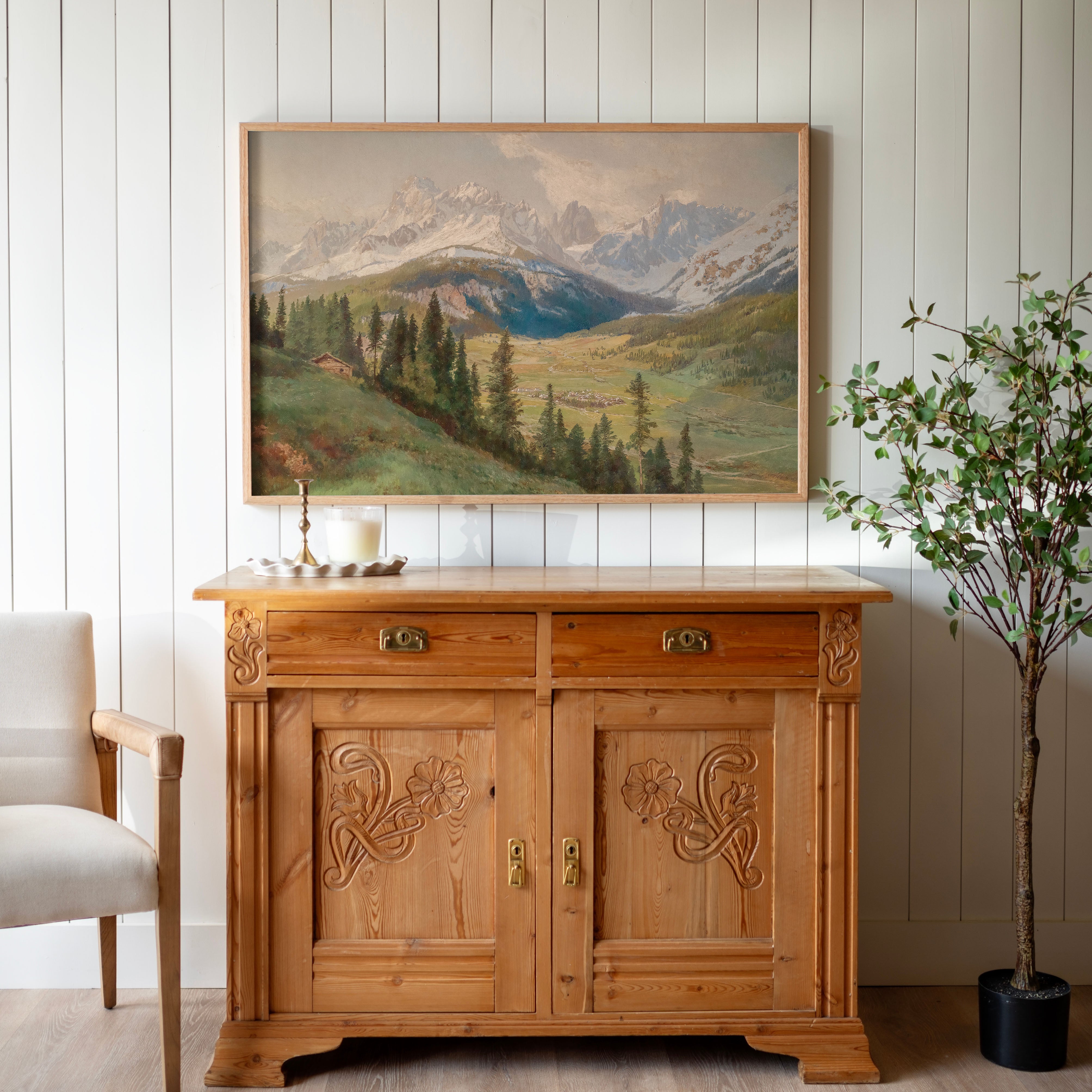 "Evergreen Valley" Framed Canvas | Horizontal | 644