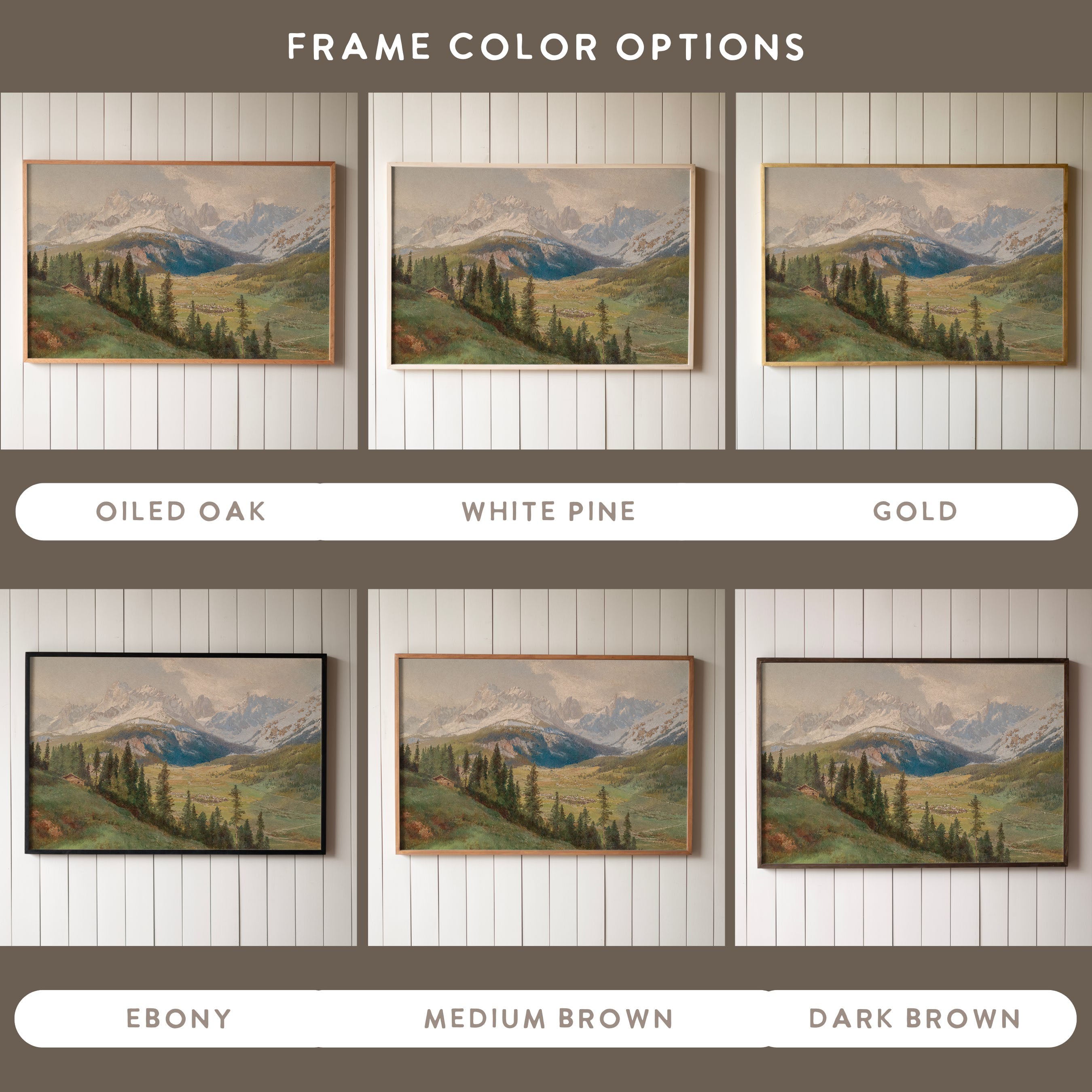 "Evergreen Valley" Framed Canvas | Horizontal | 644