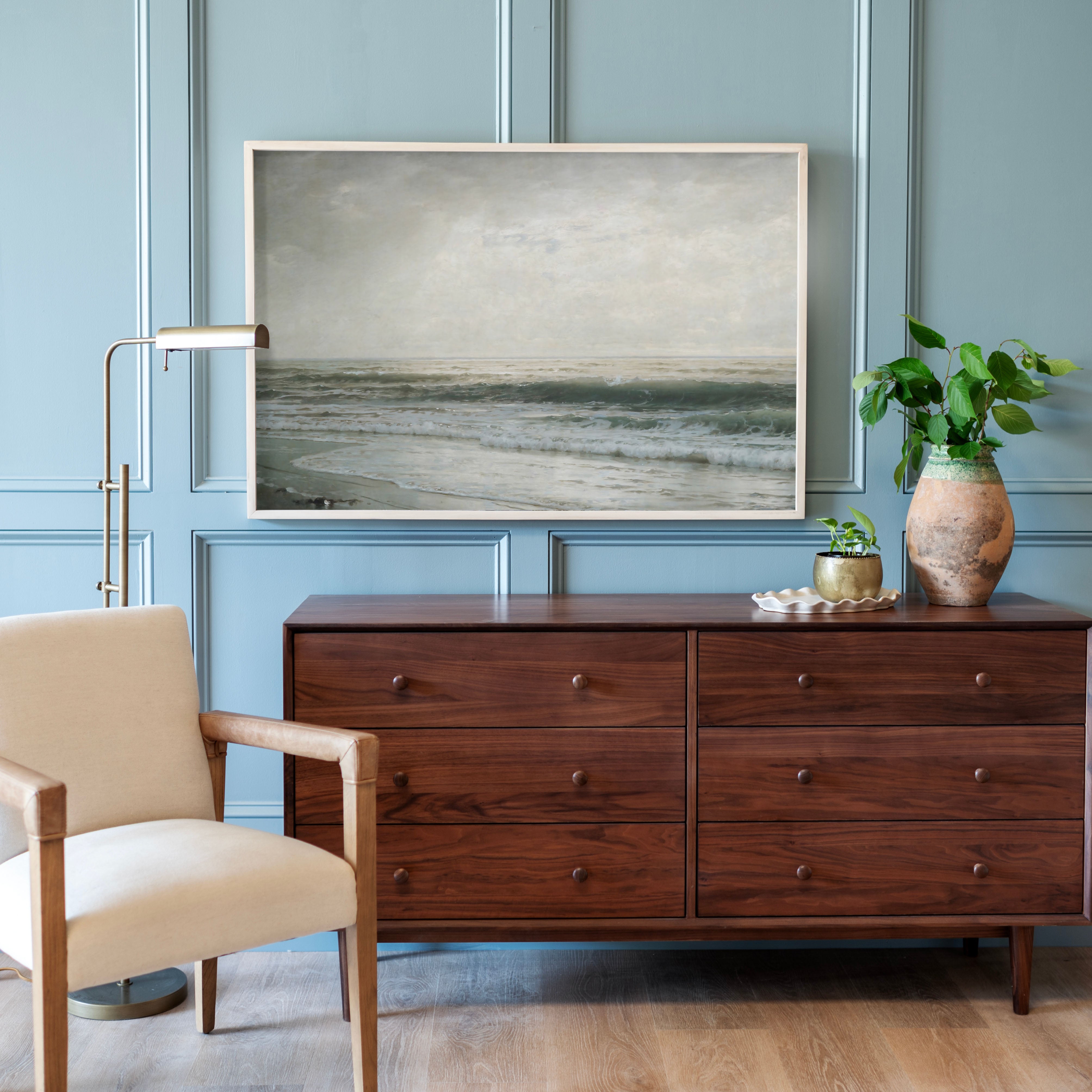 "Ocean Waves" Framed Canvas | Horizontal | 660