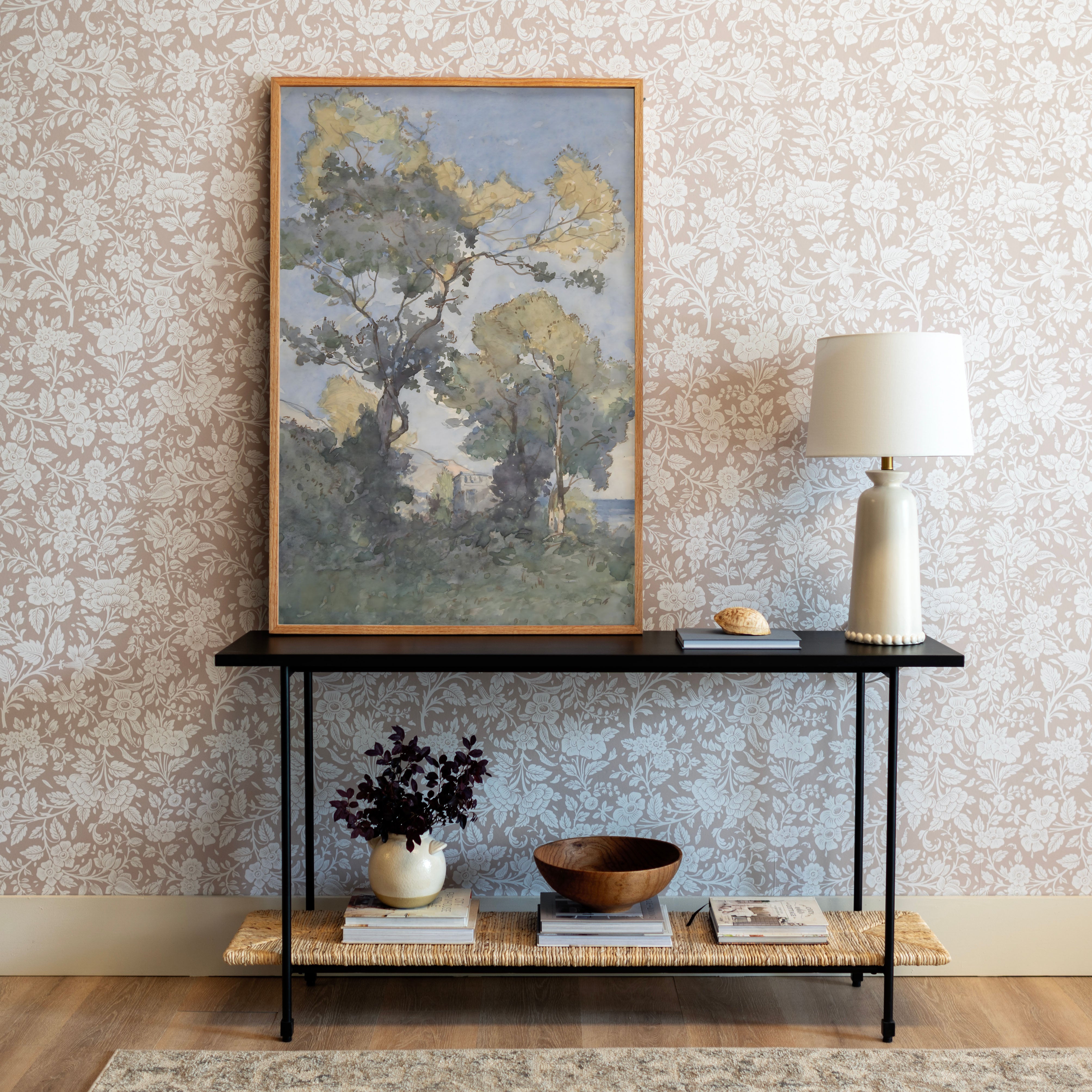 "Watercolor Trees" Framed Canvas | Vertical | 672