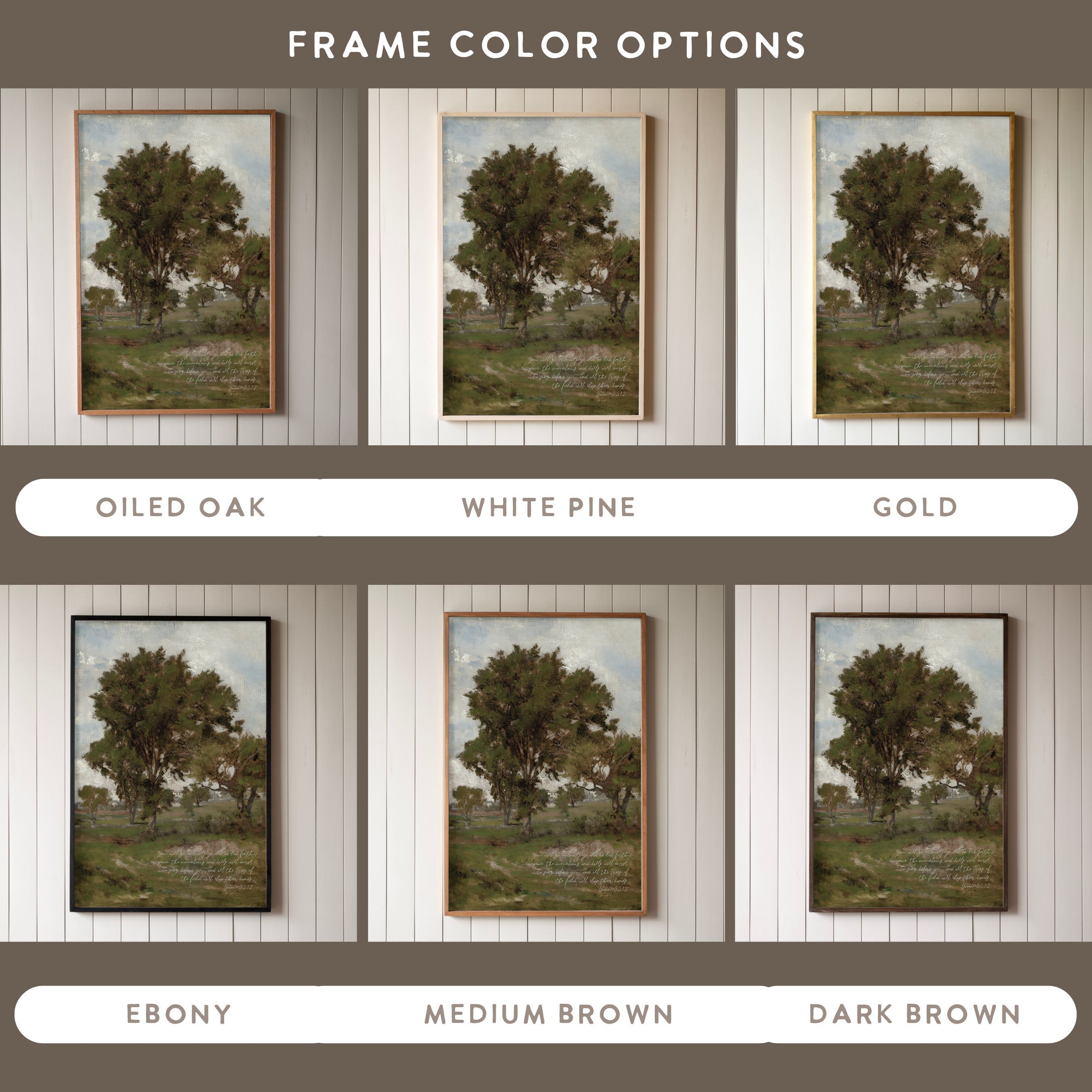 "Isaiah 55" Framed Canvas | Vertical | 682