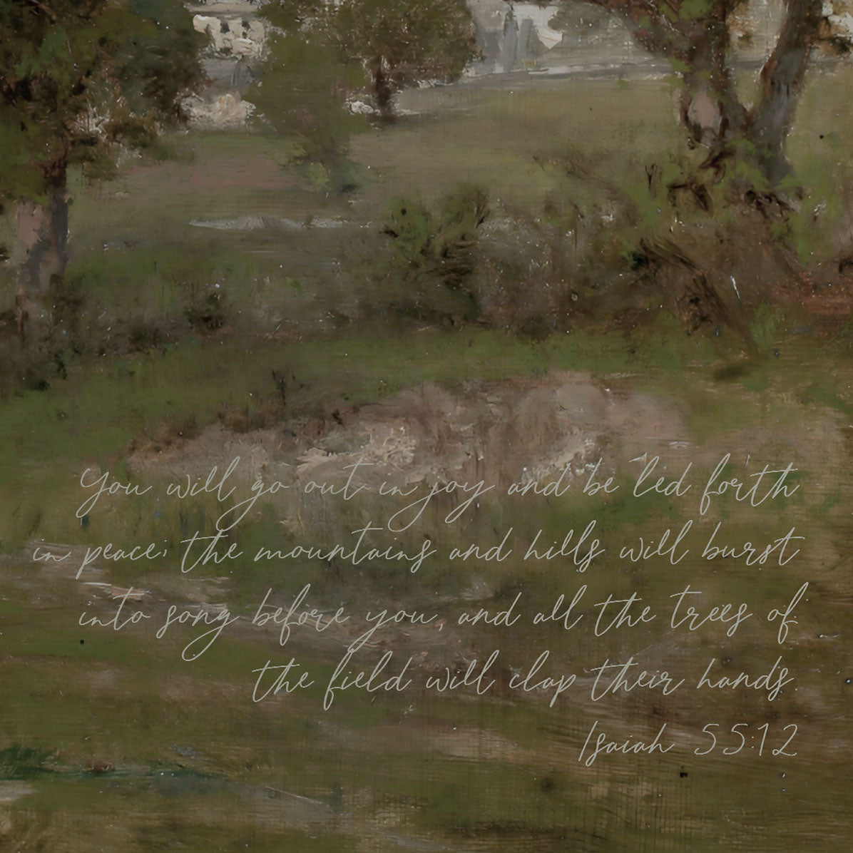 "Isaiah 55" Framed Canvas | Vertical | 682