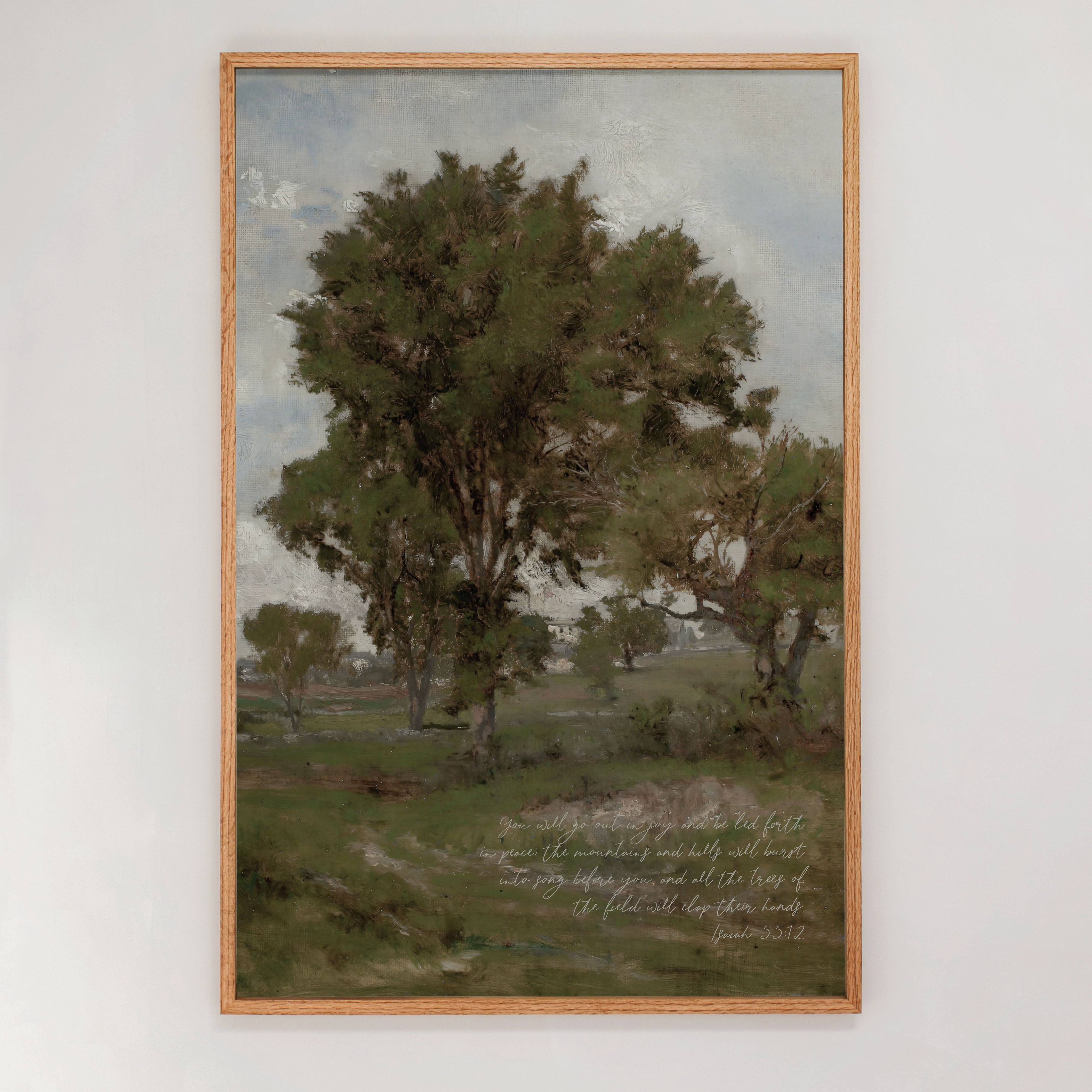 "Isaiah 55" Framed Canvas | Vertical | 682