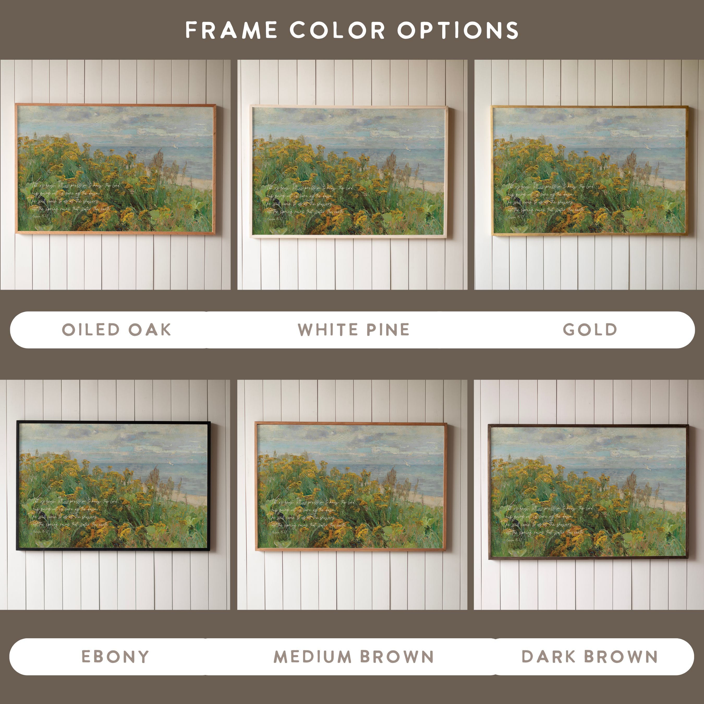 "As The Spring Rains That Water The Earth " Framed Canvas | Horizontal | 693