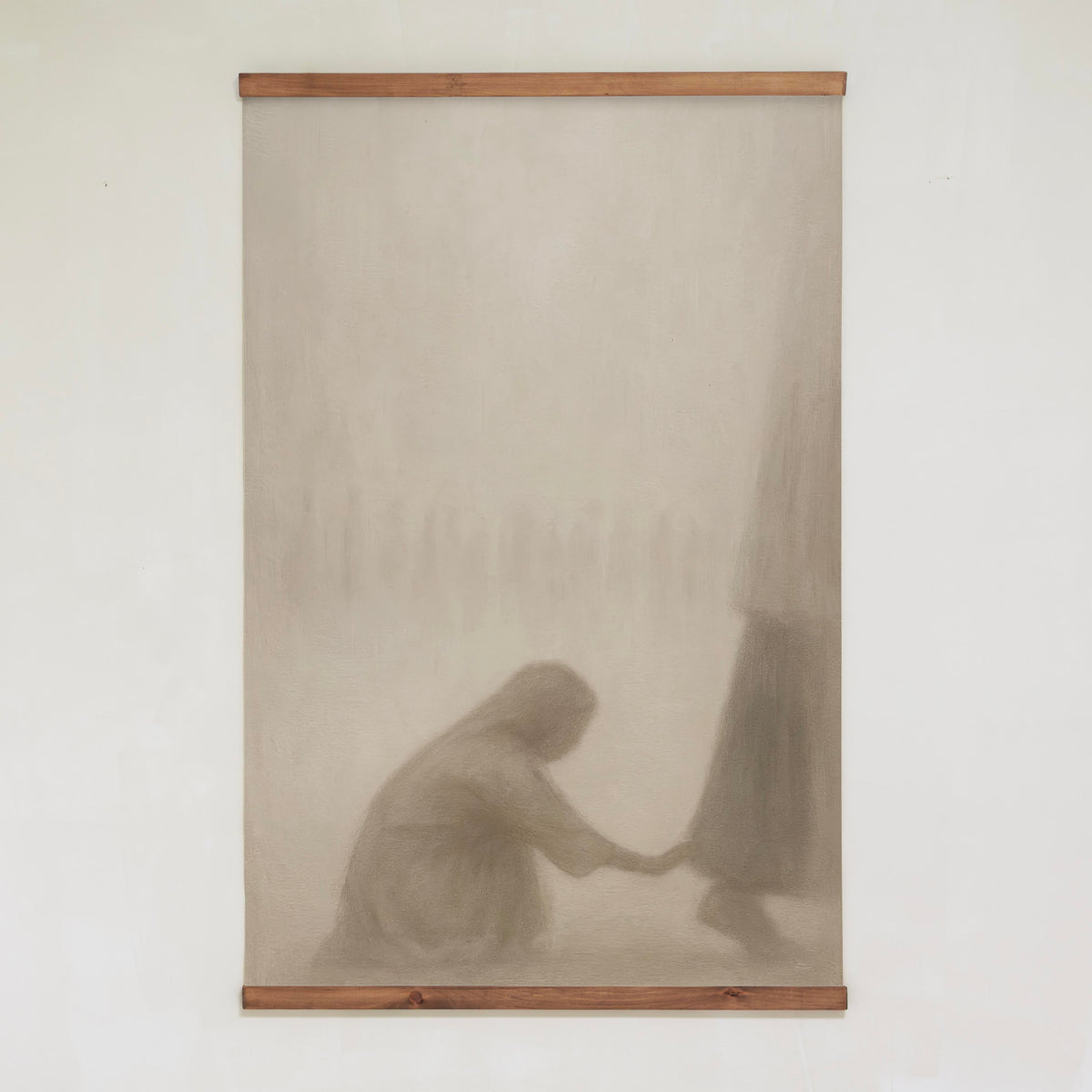 "At The Hem Of Jesus" | Vertical Tapestry | 695