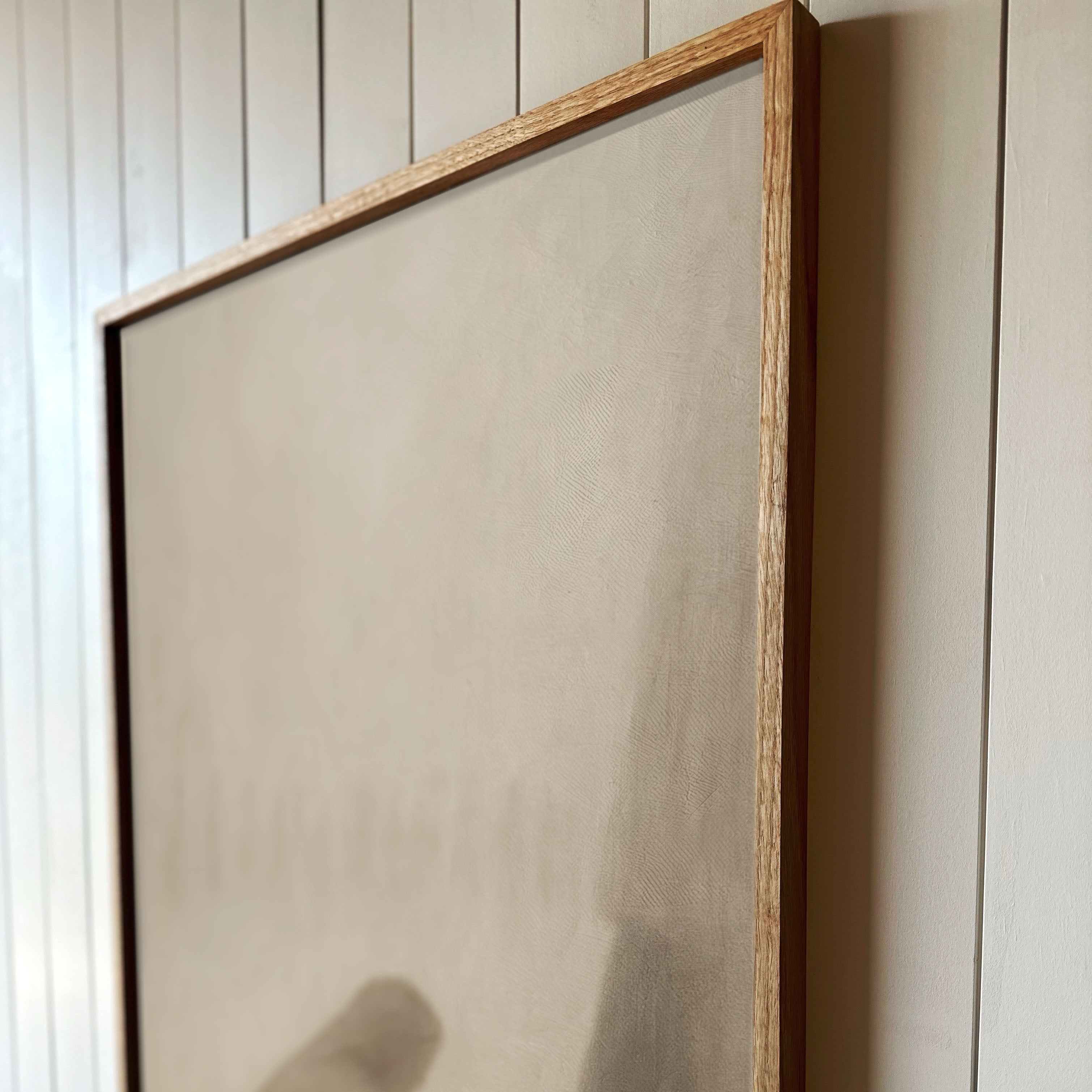 "At The Hem Of Jesus" Framed Canvas | Vertical | 695
