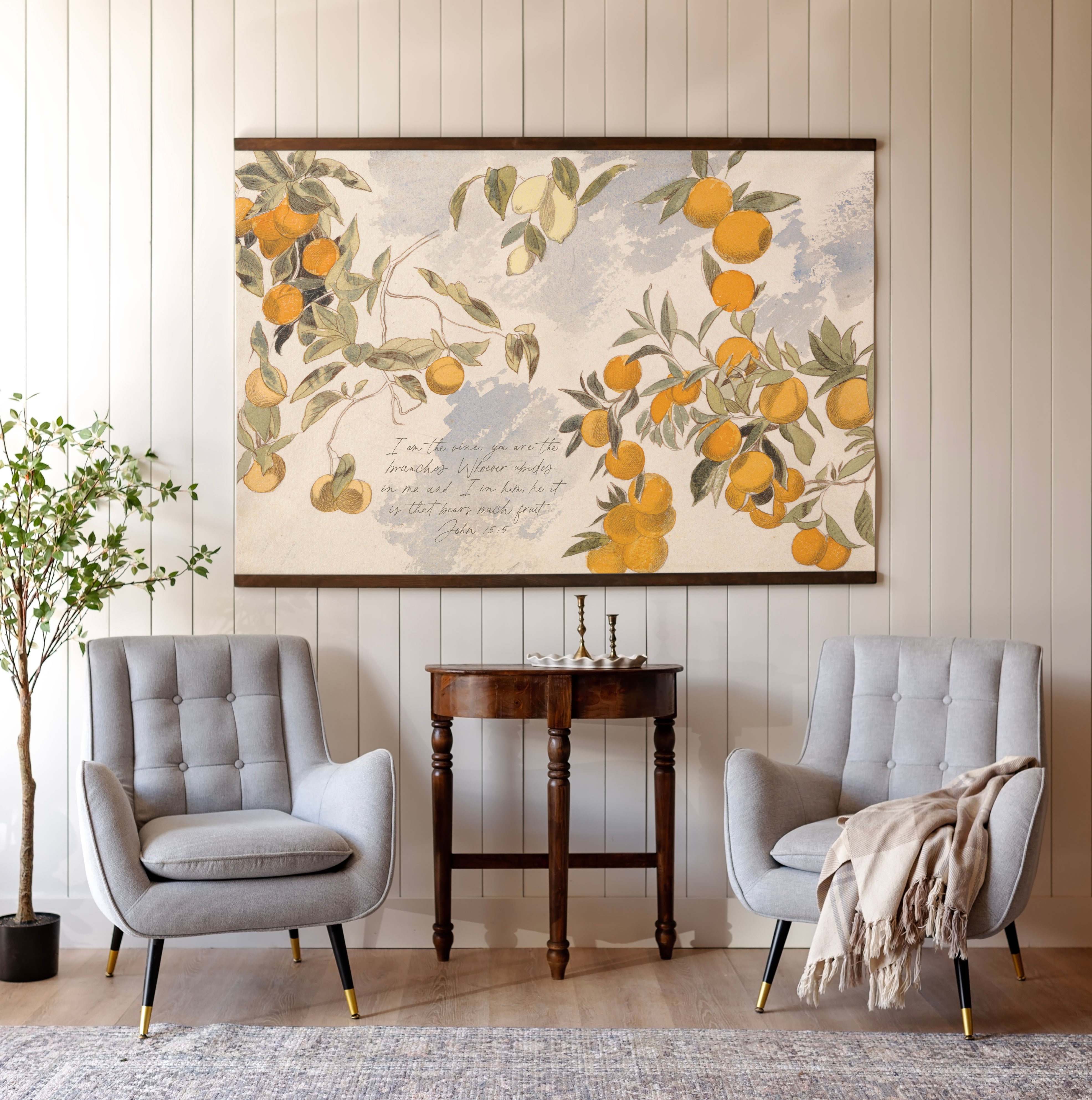 I Am The Vine, You Are The Branches | Horizontal Tapestry | 696