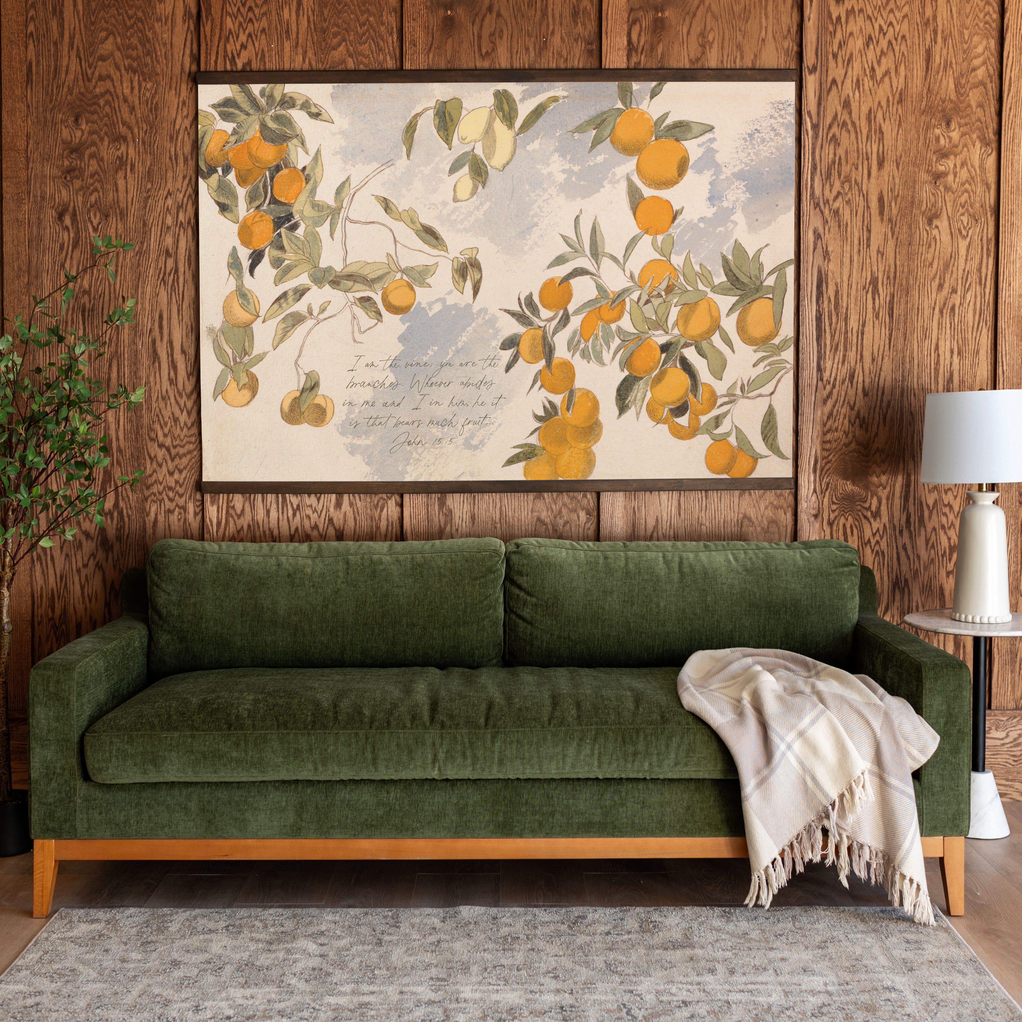 I Am The Vine, You Are The Branches | Horizontal Tapestry | 696