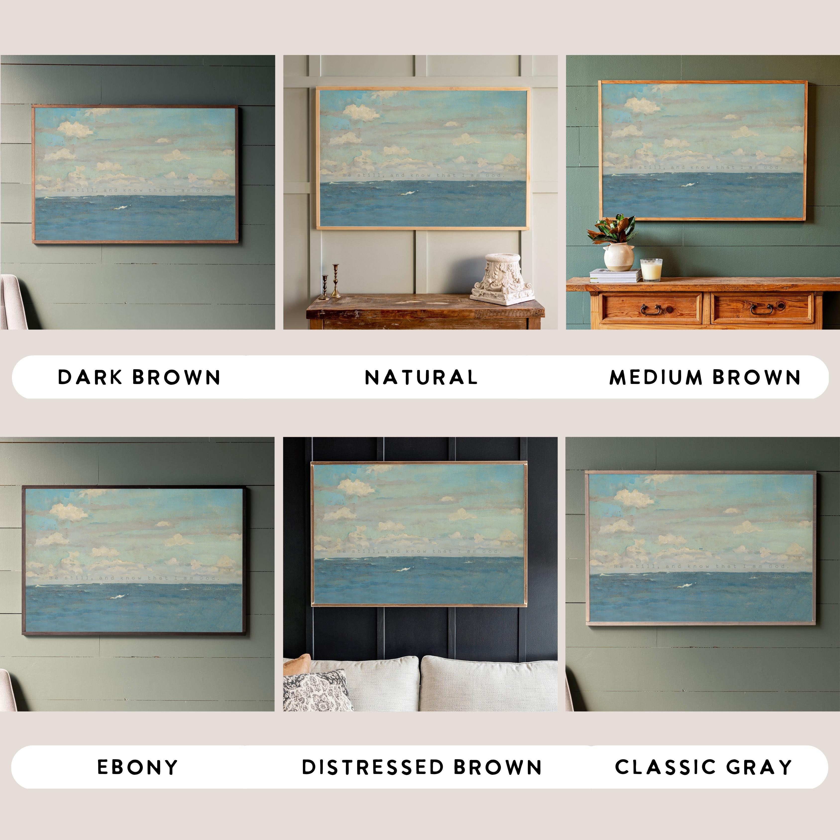 Be Still, And Know That I Am God | Framed Wooden Art - Horizontal | 697
