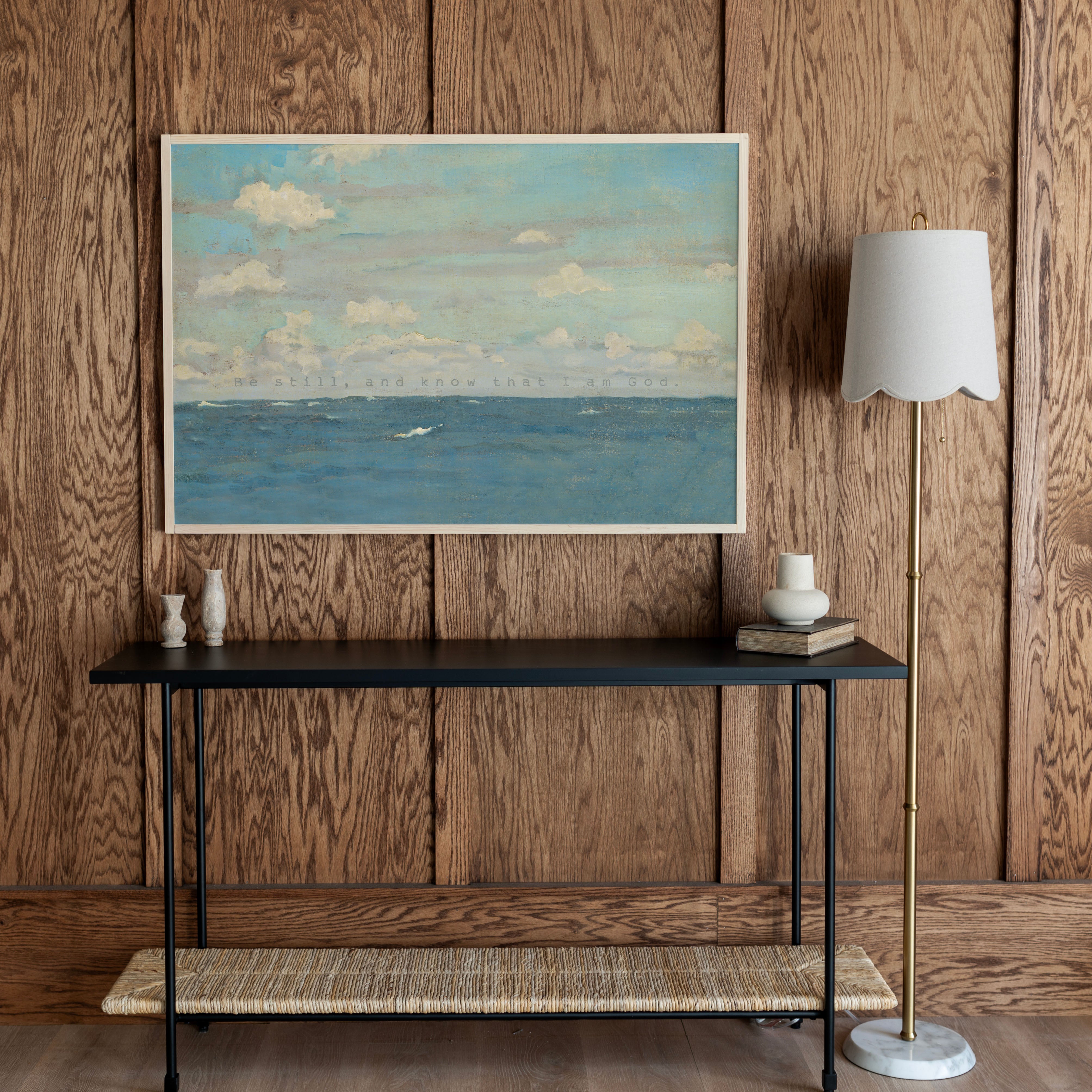 Be Still, And Know That I Am God | Framed Wooden Art - Horizontal | 697