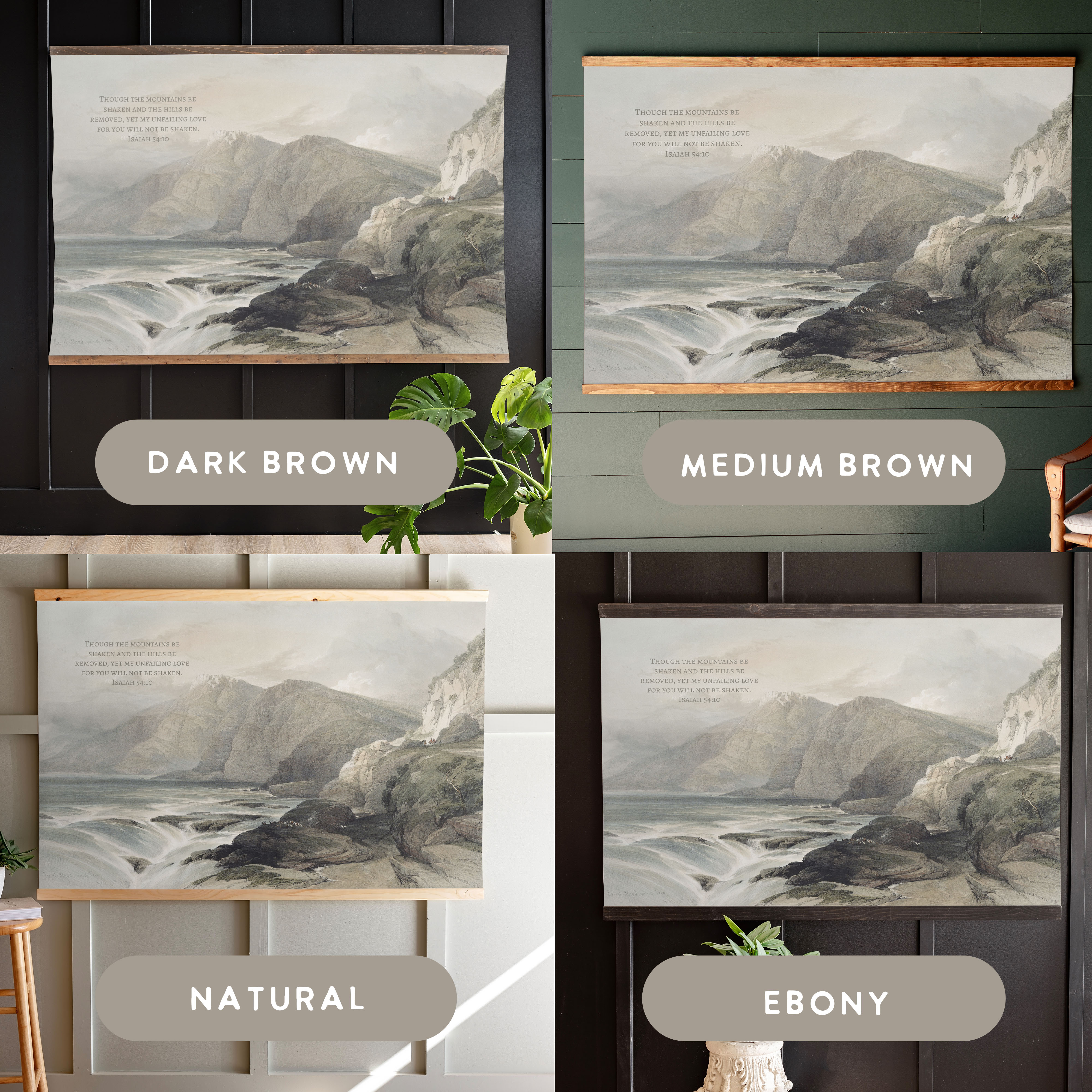 Though The Mountains Be Shaken | Horizontal Tapestry | 699