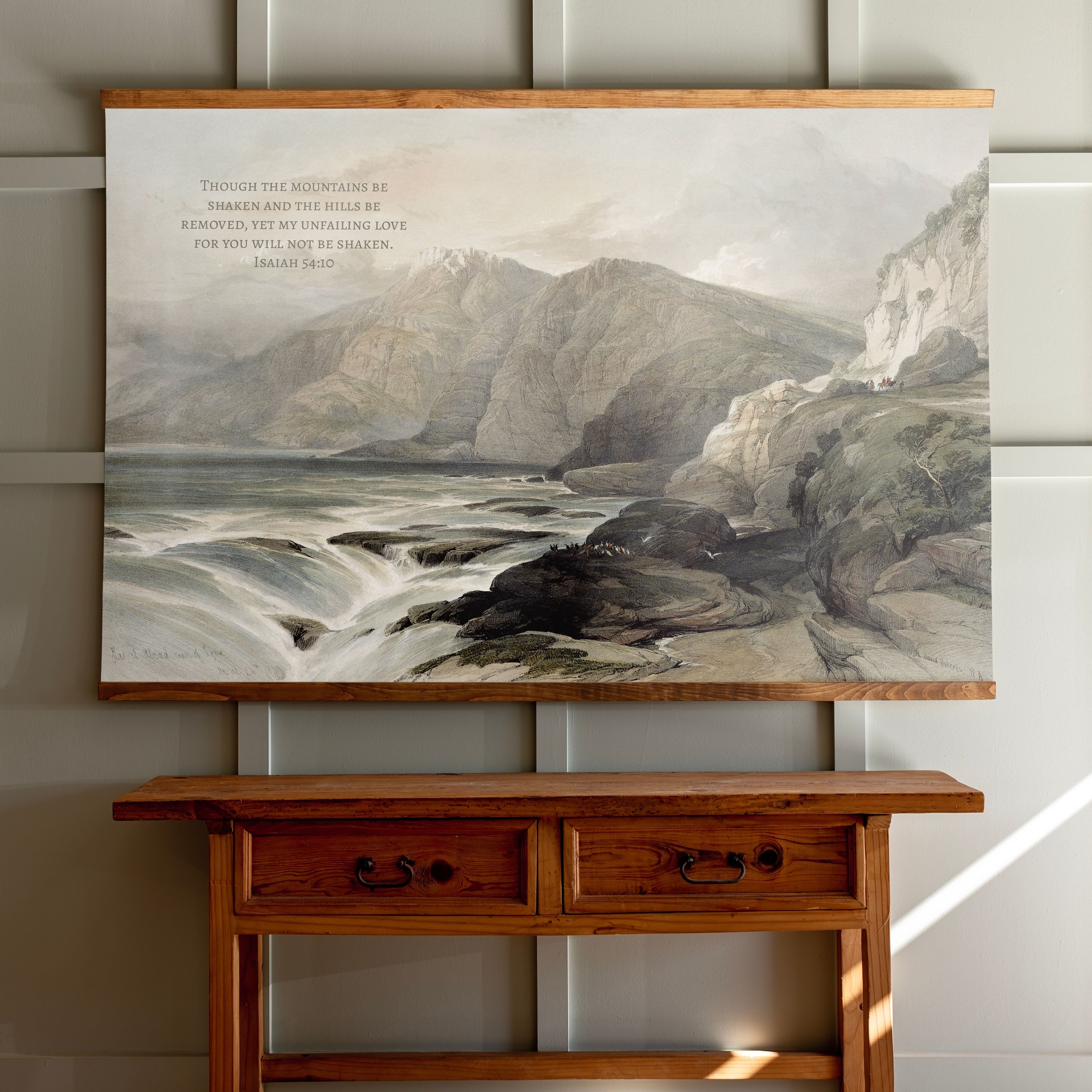 Though The Mountains Be Shaken | Horizontal Tapestry | 699