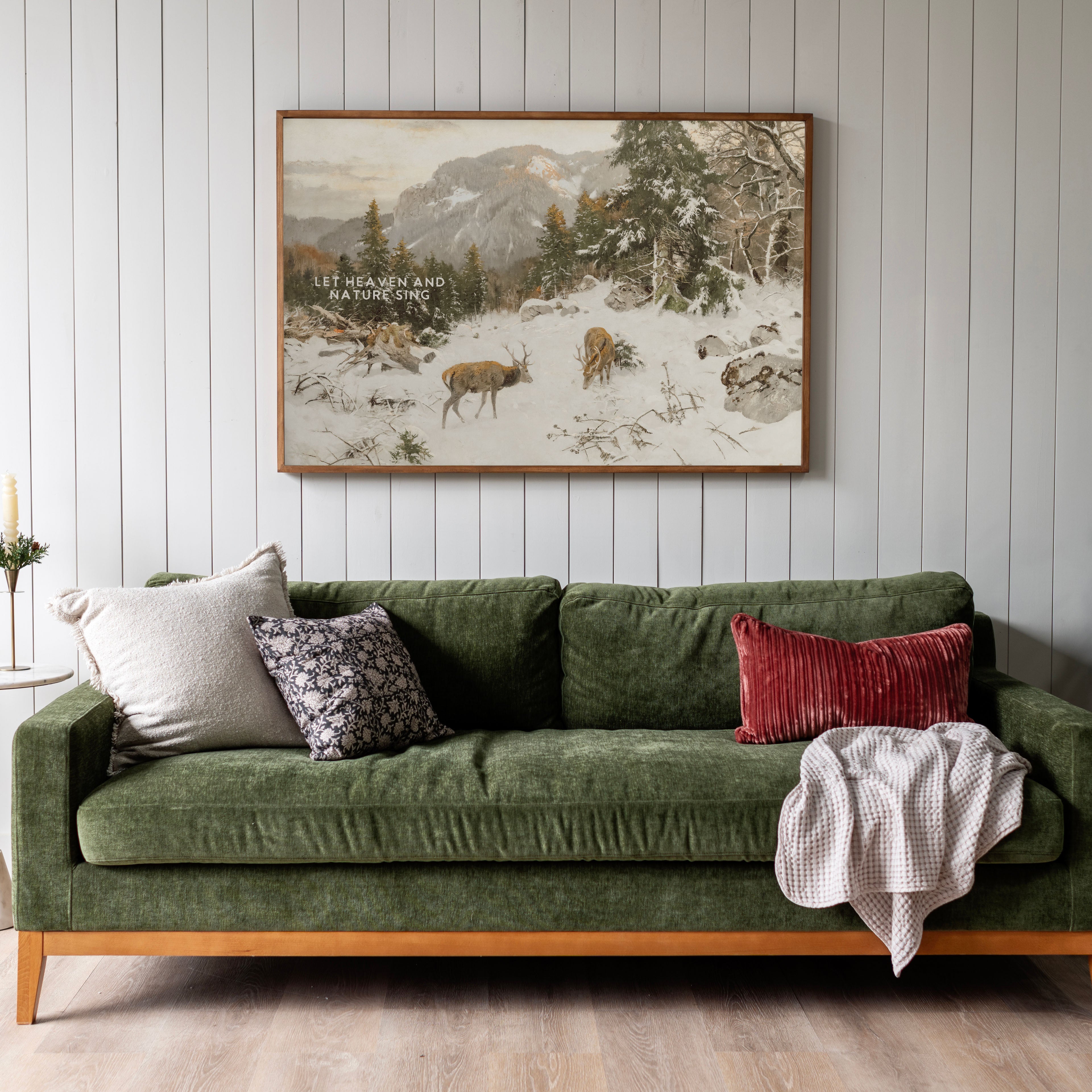 "Heaven And Nature Sing" Framed Canvas | Horizontal | 700