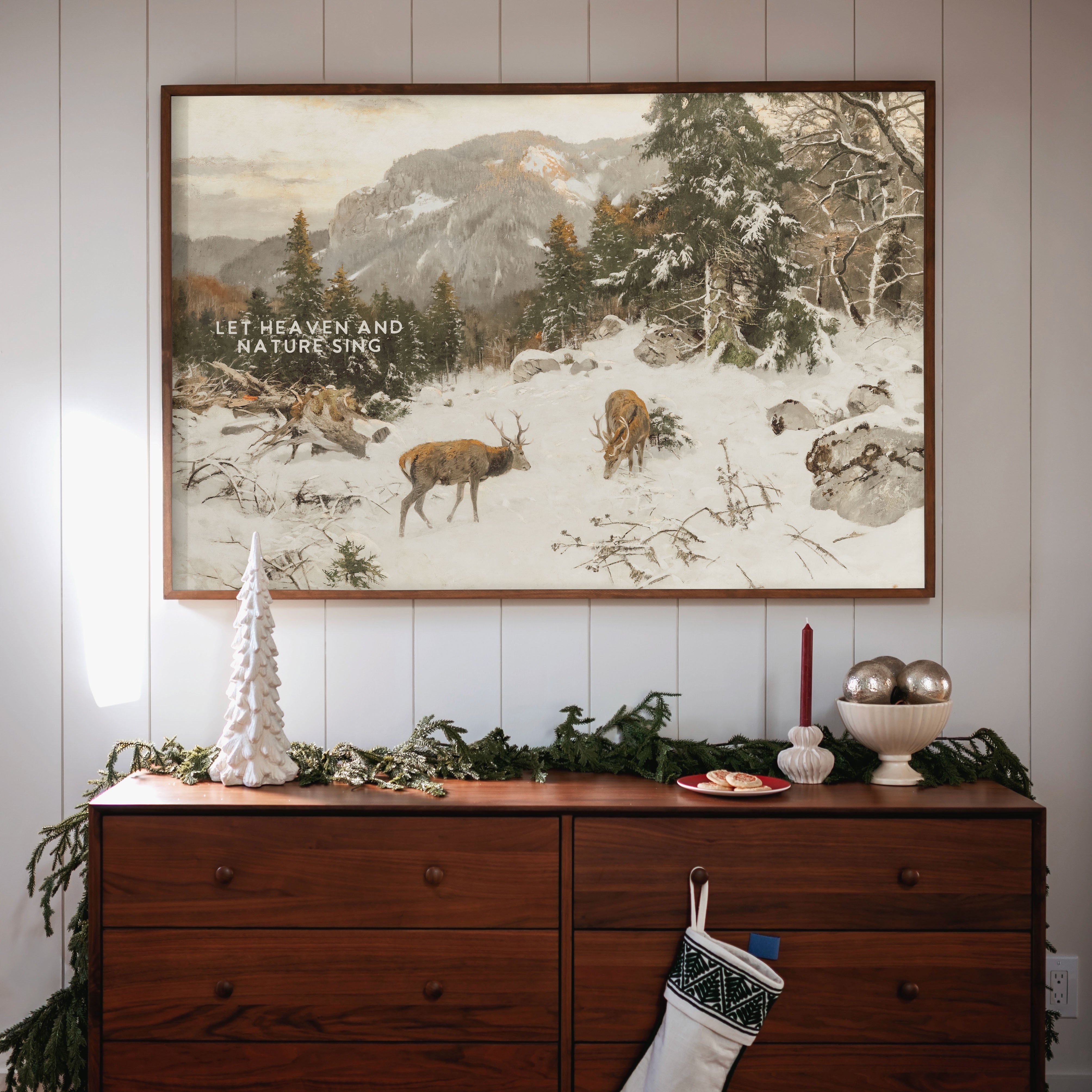 "Heaven And Nature Sing" Framed Canvas | Horizontal | 700