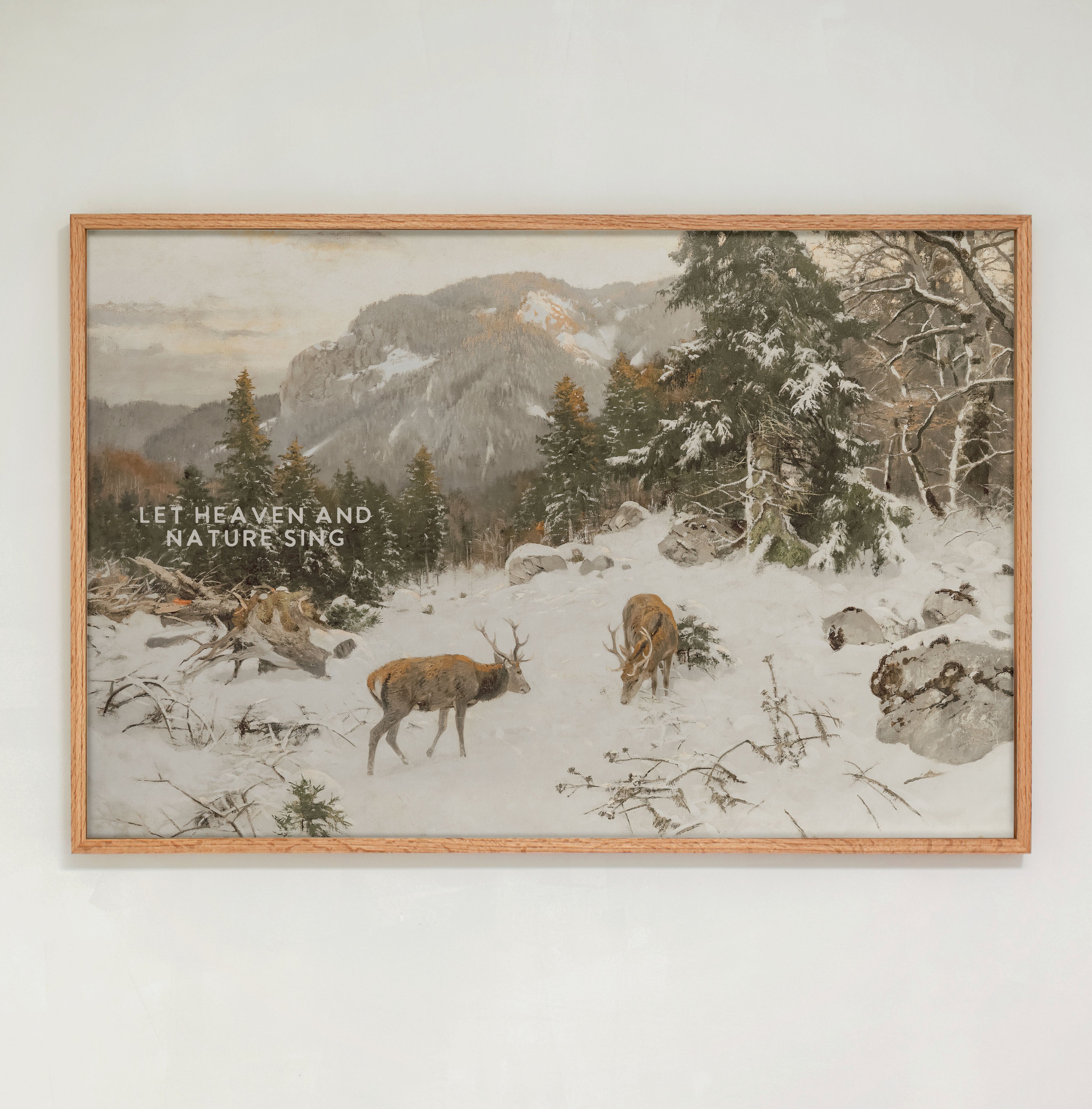 "Heaven And Nature Sing" Framed Canvas | Horizontal | 700