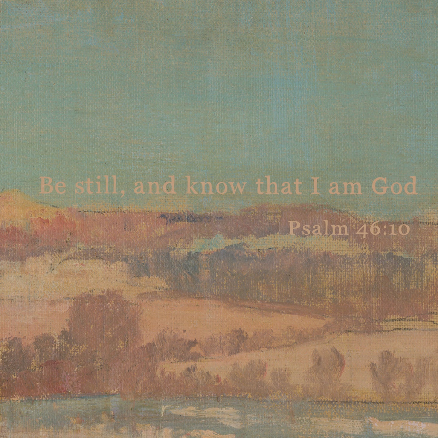 Be Still, And Know That I Am God | Framed Wooden Art - Horizontal | 701