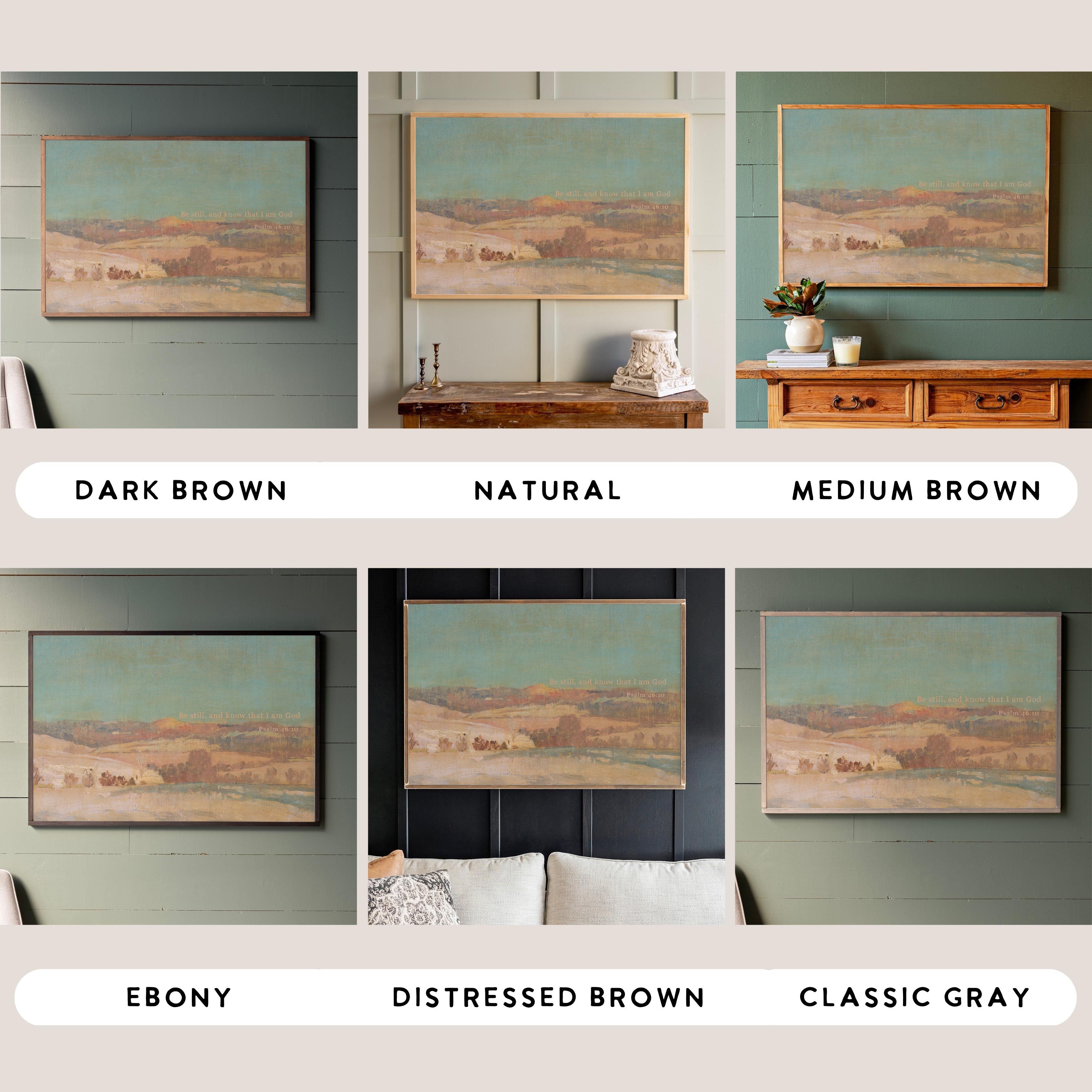 Be Still, And Know That I Am God | Framed Wooden Art - Horizontal | 701