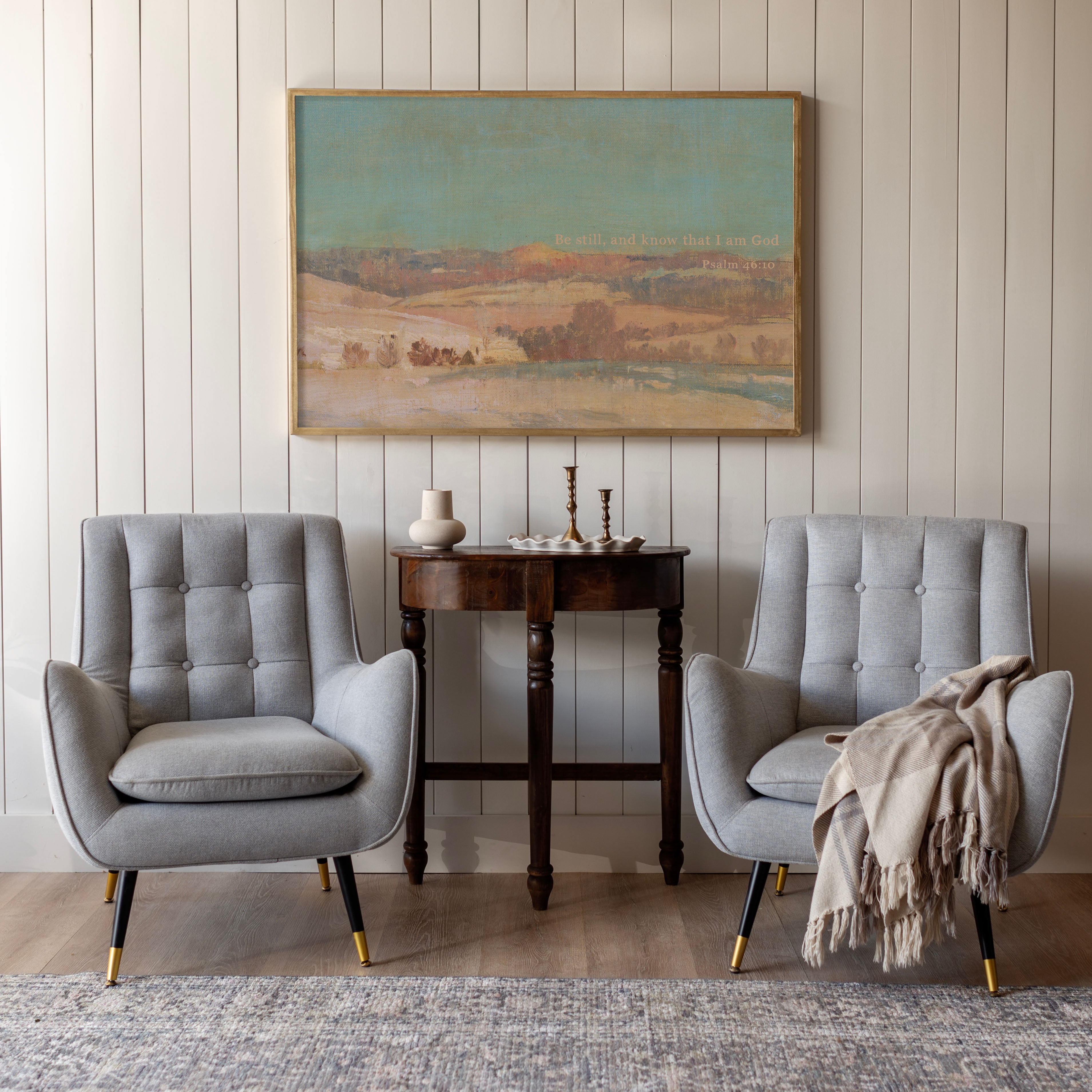 "Be Still, And Know That I Am God" Framed Canvas | Horizontal | 701