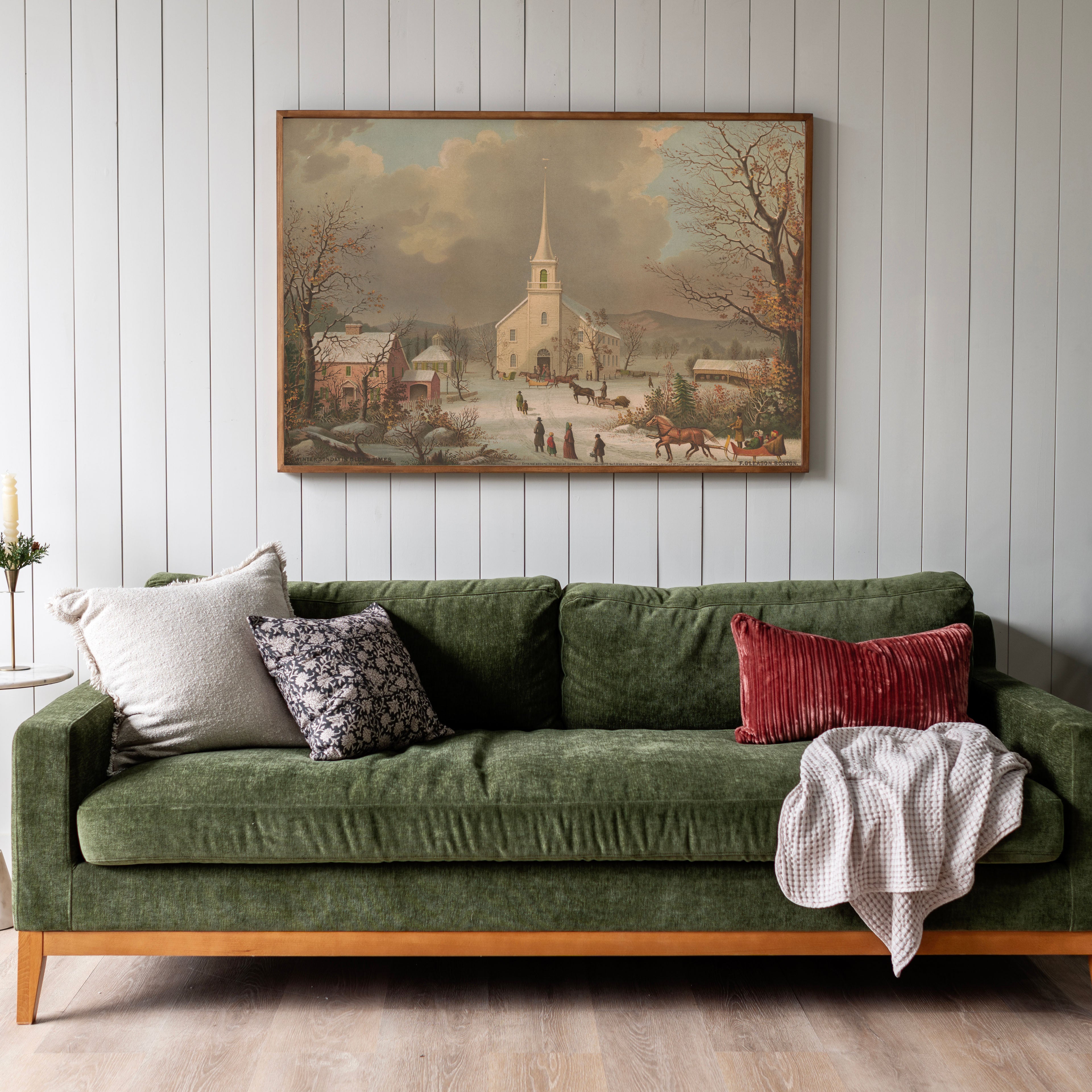 "Sunday Service" Framed Canvas | Horizontal | 702