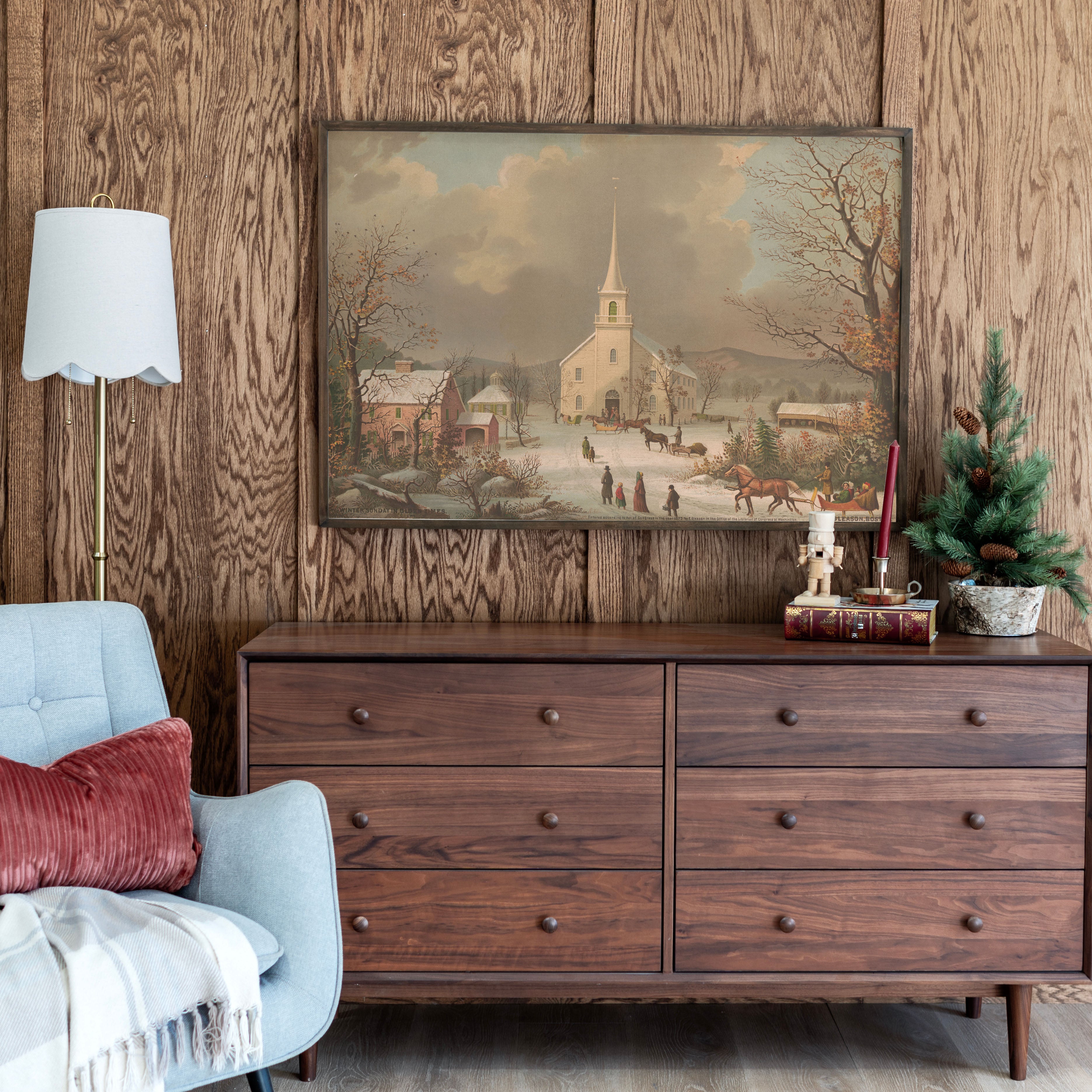 "Sunday Service" Framed Canvas | Horizontal | 702