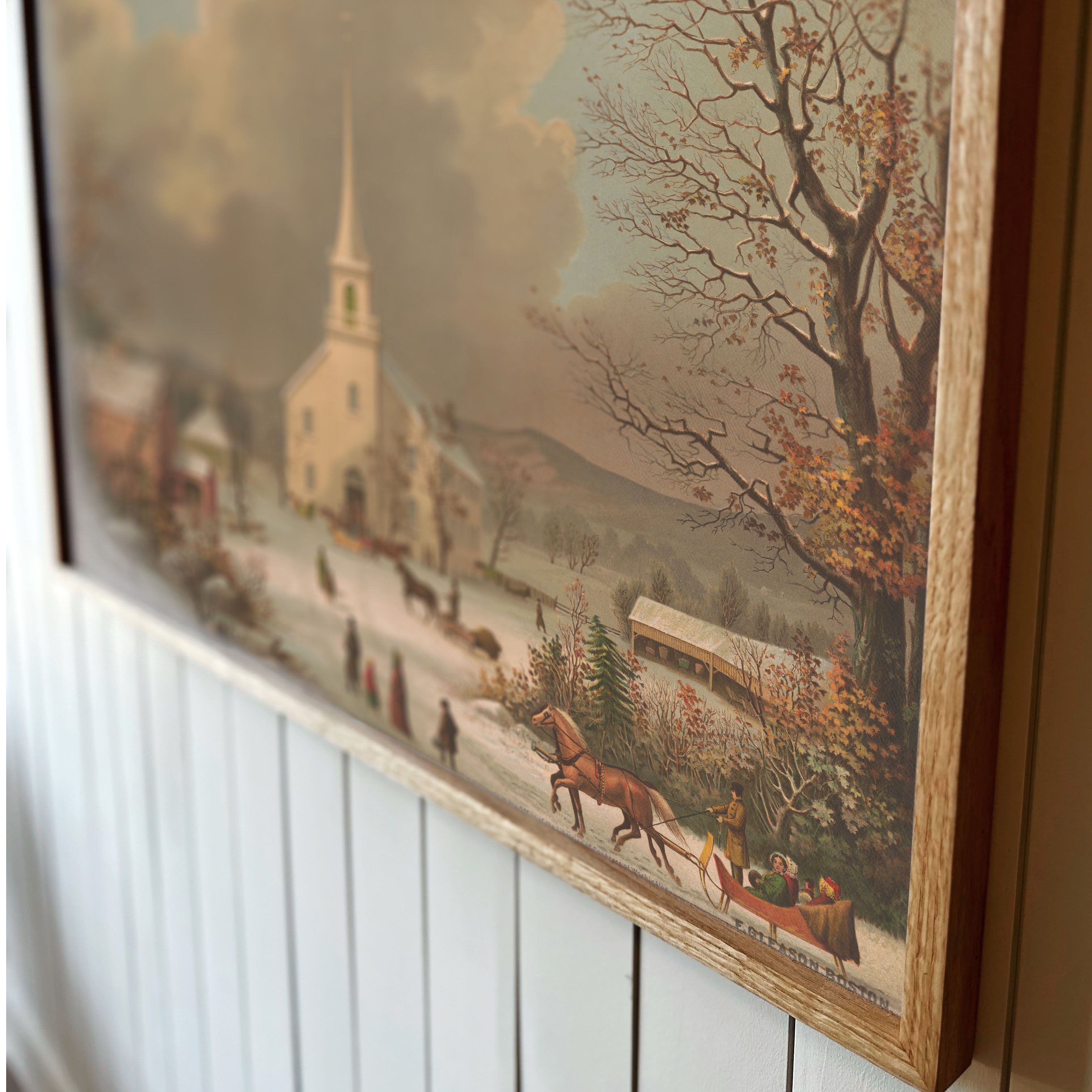 "Sunday Service" Framed Canvas | Horizontal | 702