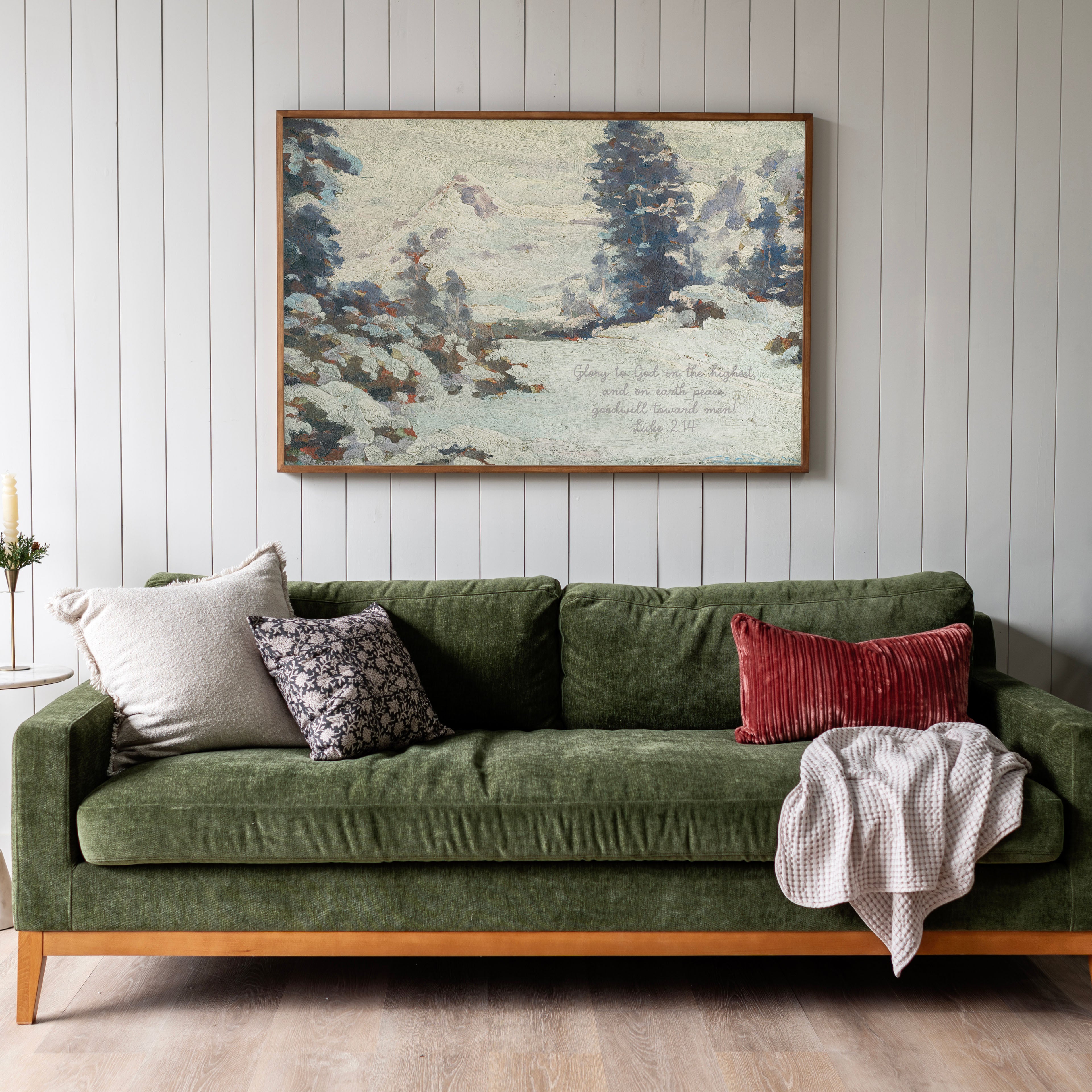 "Glory To God In The Highest" Framed Canvas | Horizontal | 703