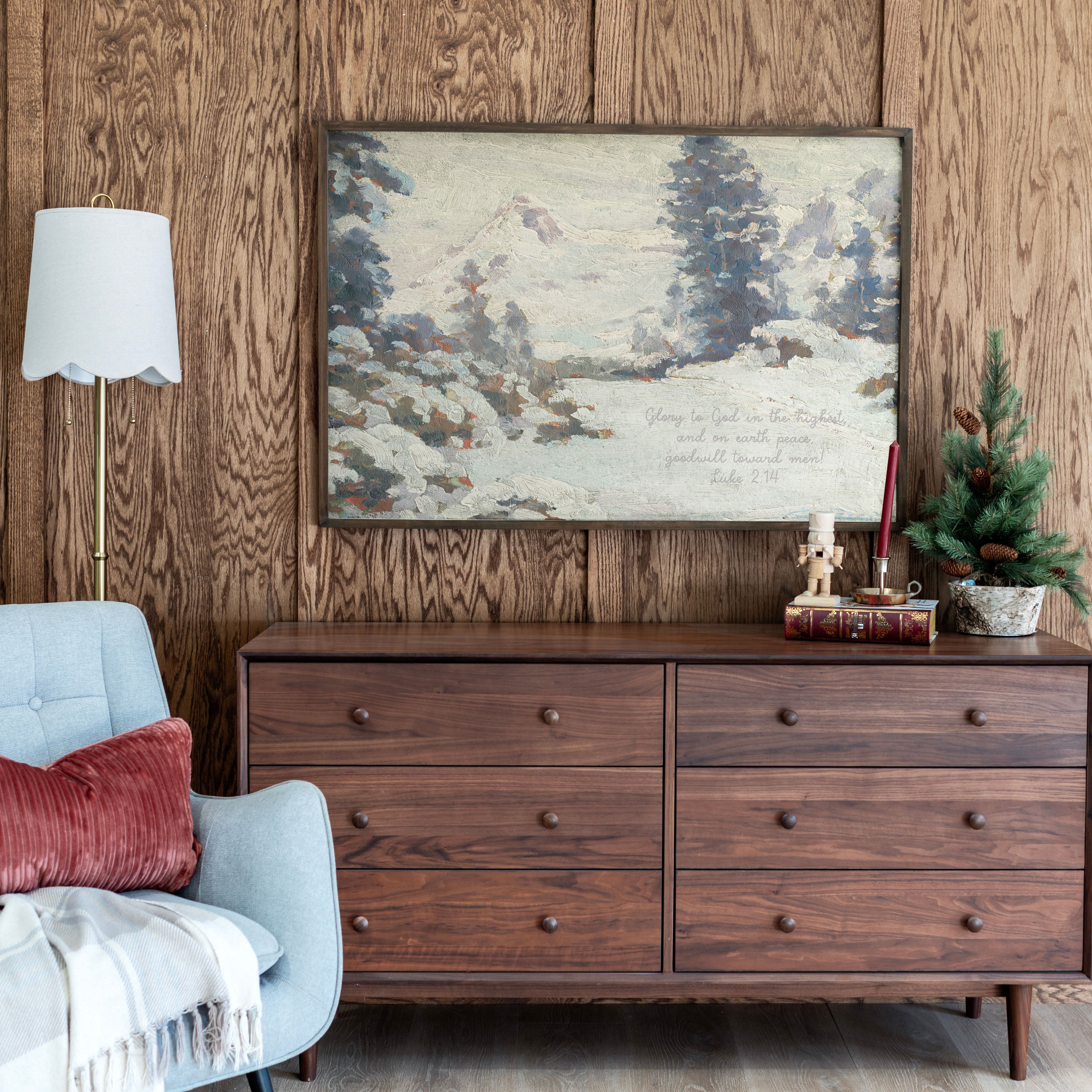 "Glory To God In The Highest" Framed Canvas | Horizontal | 703