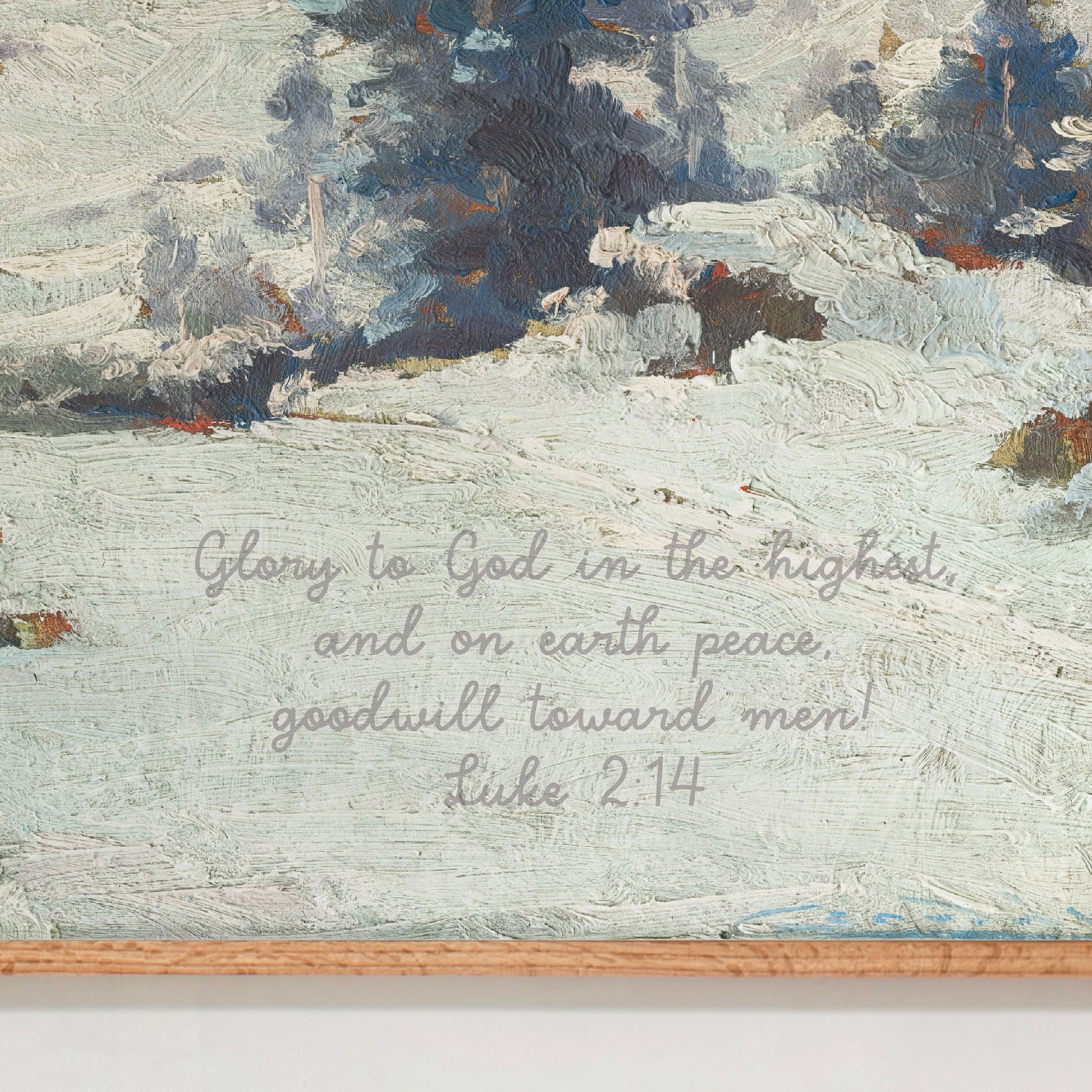 "Glory To God In The Highest" Framed Canvas | Horizontal | 703