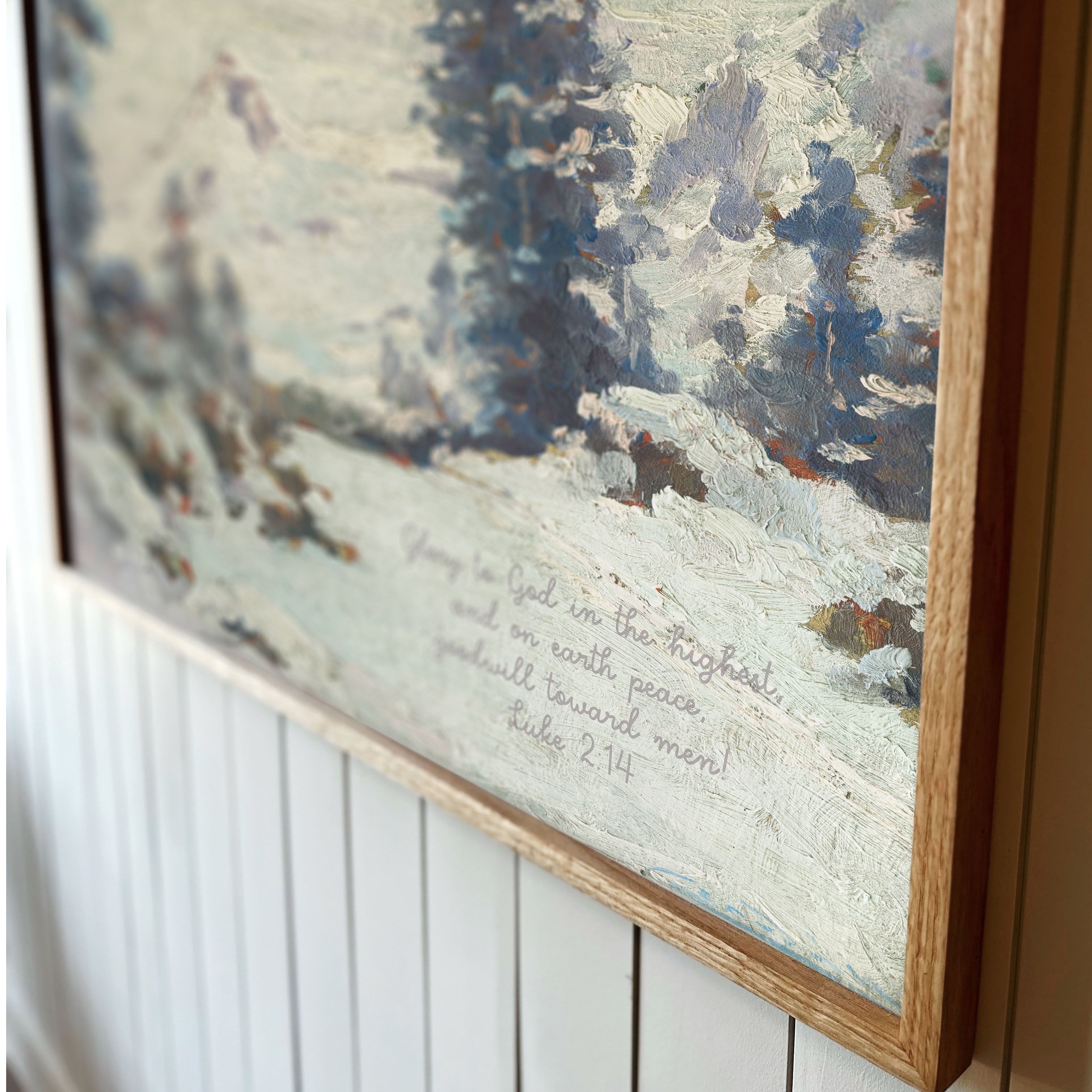 "Glory To God In The Highest" Framed Canvas | Horizontal | 703