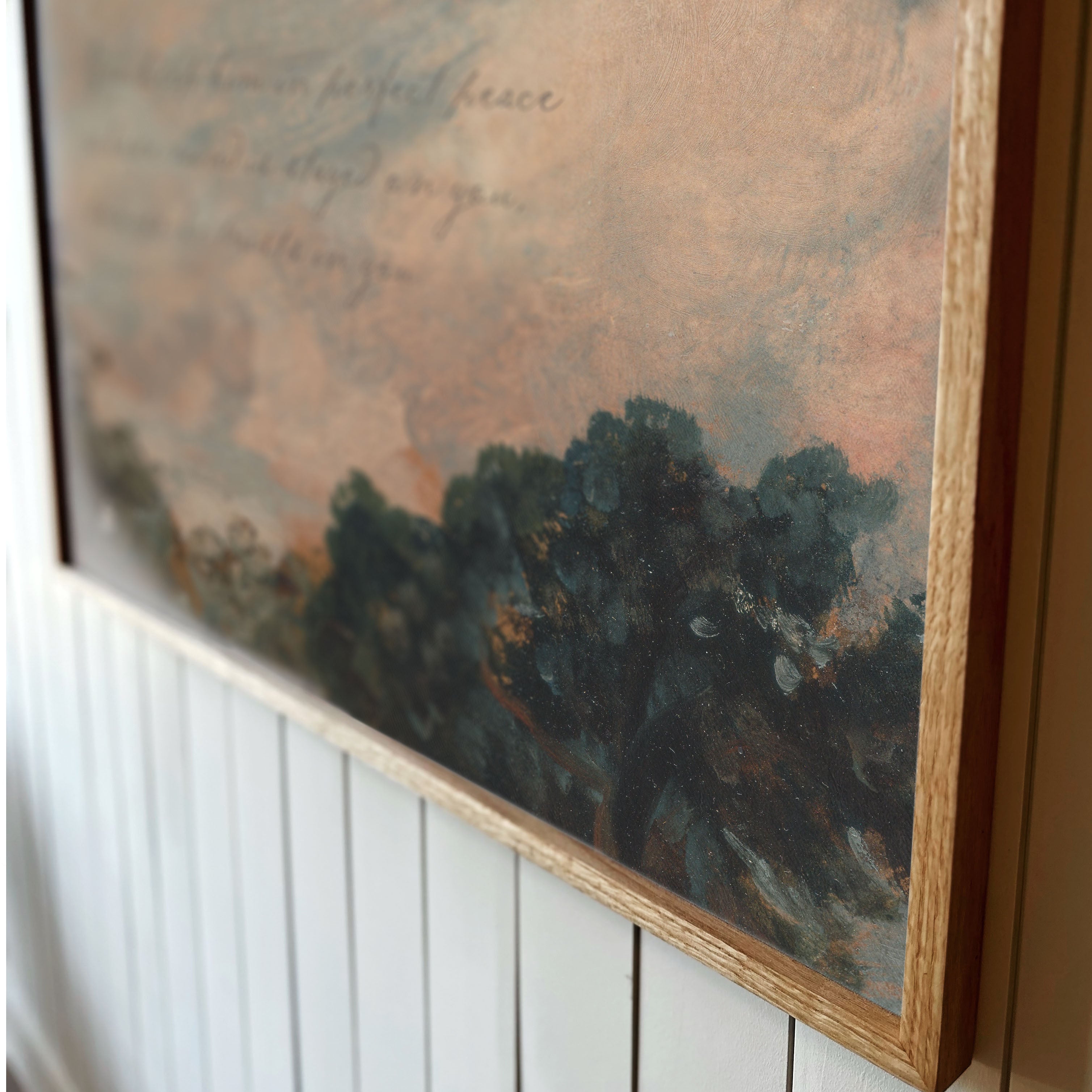 "You Keep Him In Perfect Peace..." Framed Canvas | Horizontal | 704