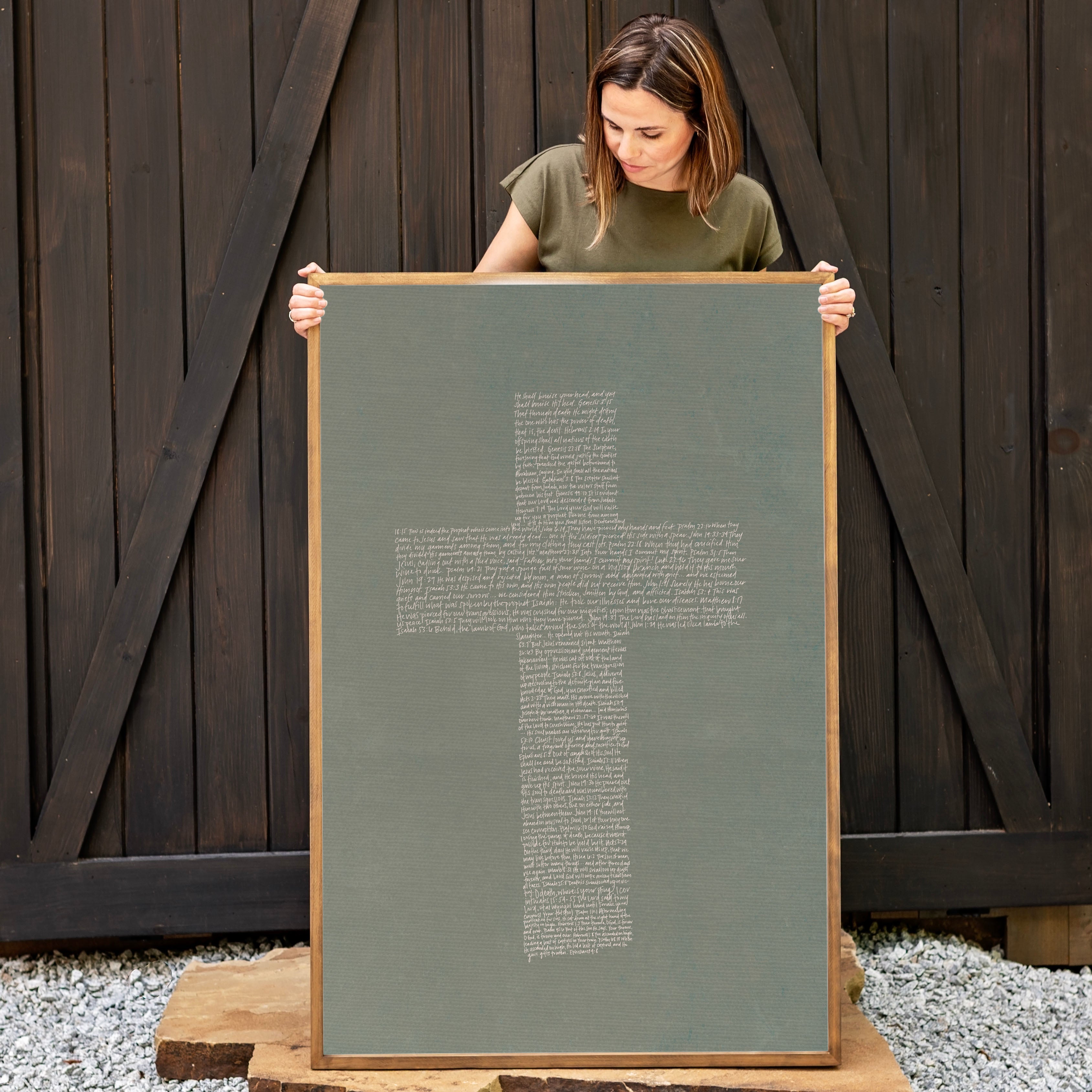 "Fulfilled" Framed Canvas | Vertical | 707