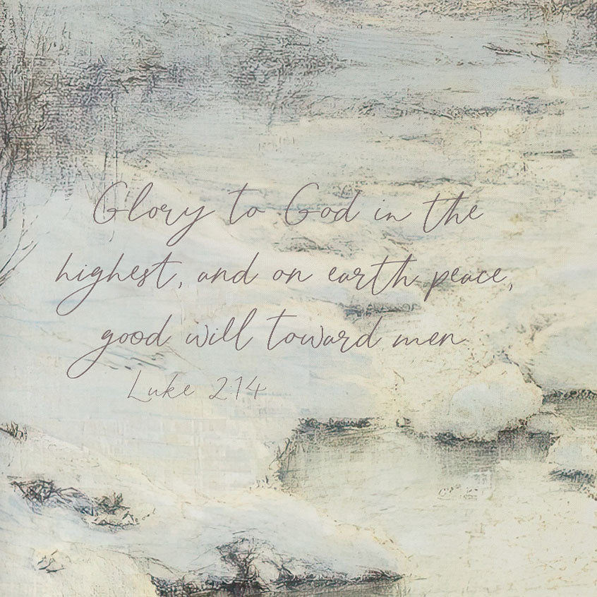 "Glory To God" Framed Canvas | Vertical | 710