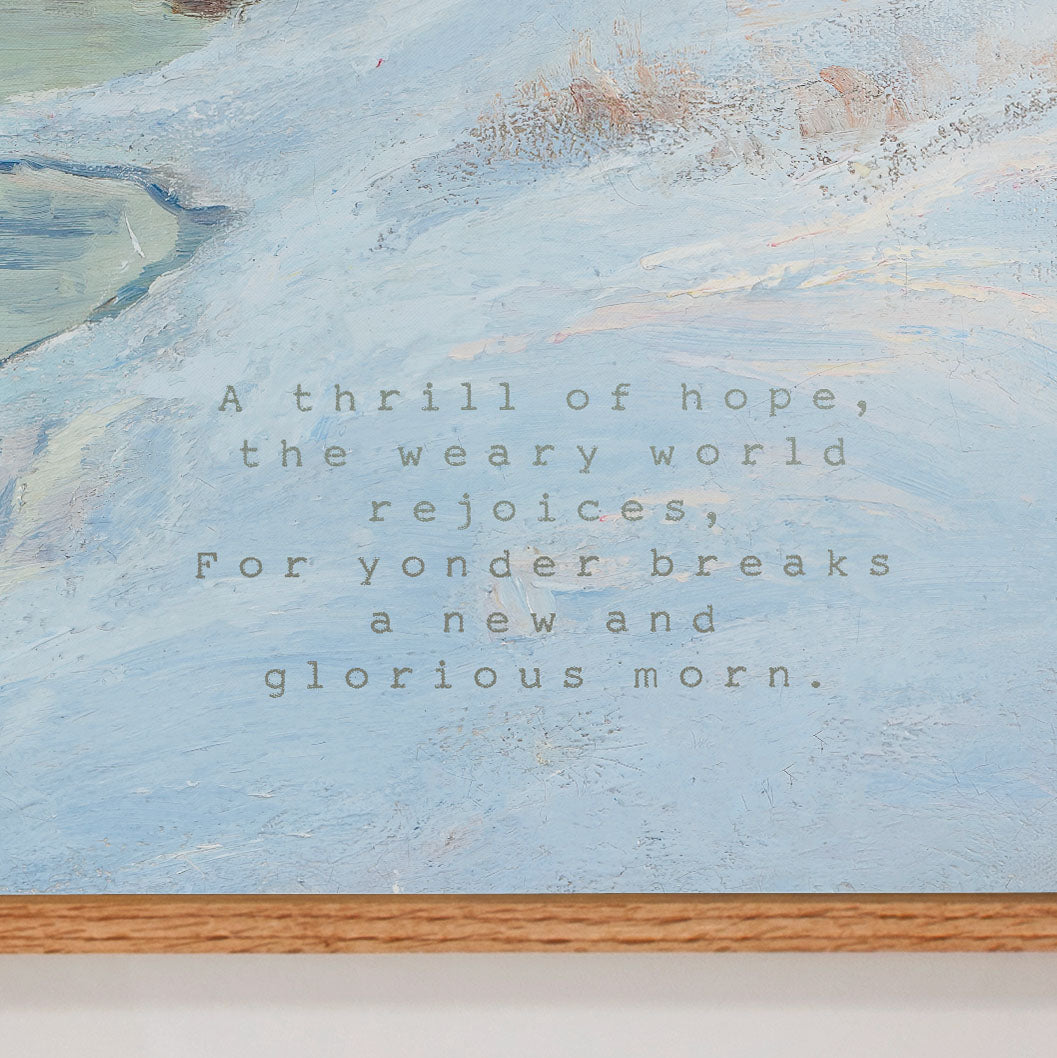 "A Thrill Of Hope" Framed Canvas | Vertical | 711