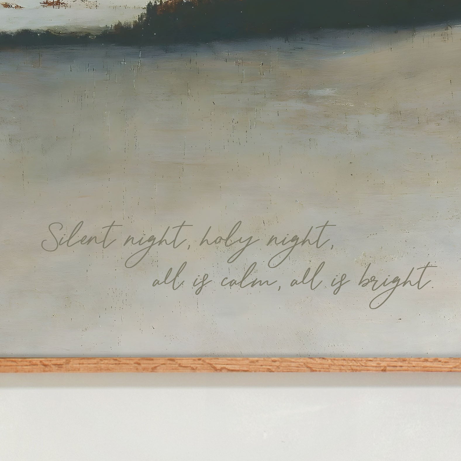 "Silent Night" Framed Canvas | Horizontal | 712