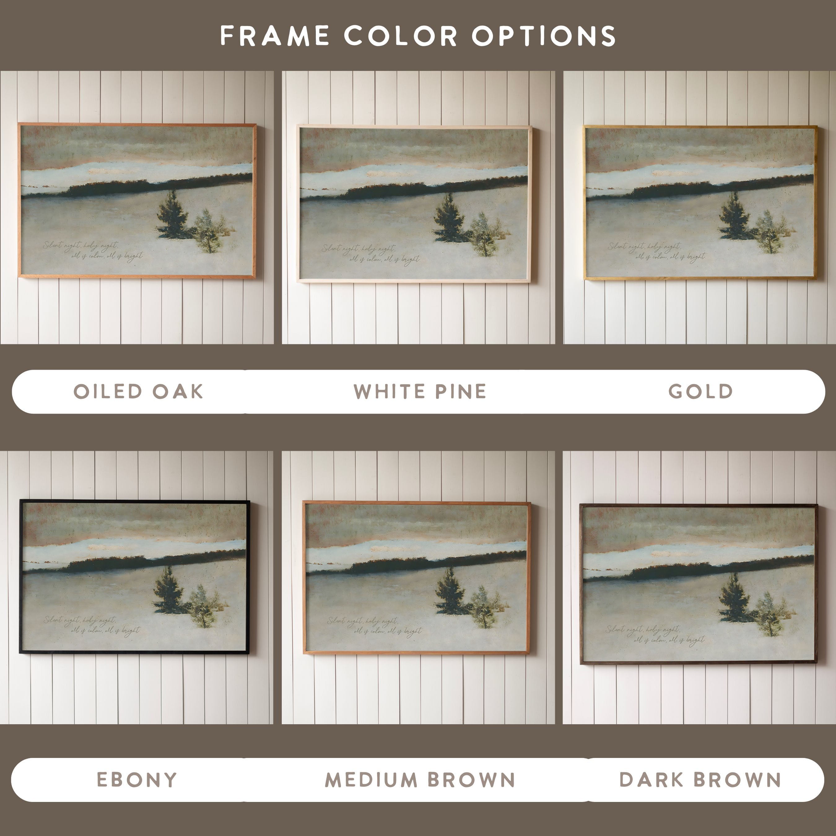 "Silent Night" Framed Canvas | Horizontal | 712