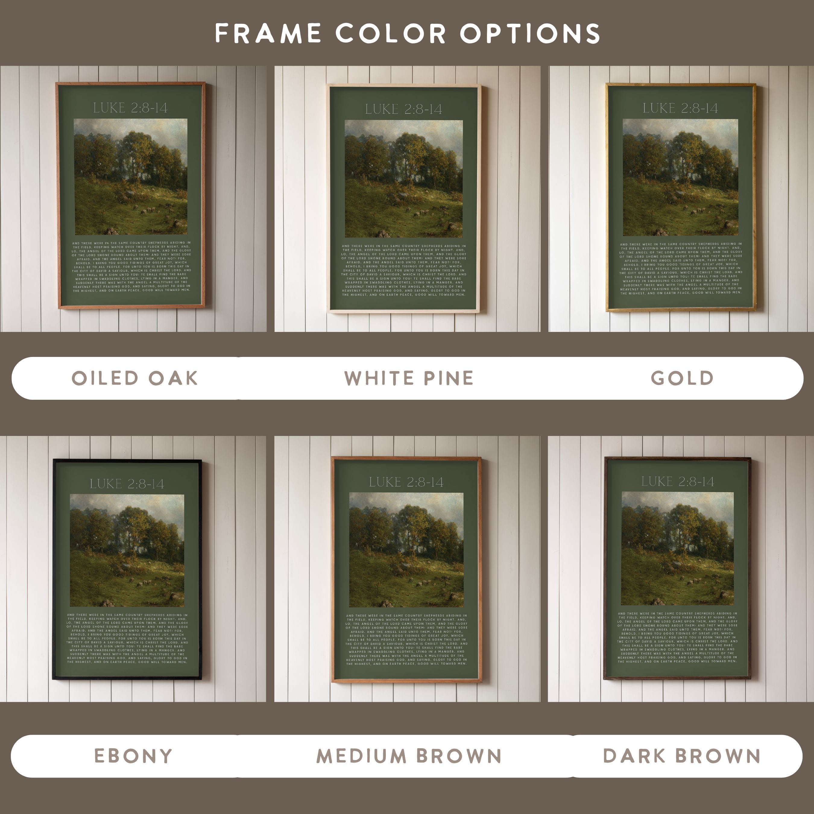 "I Bring You Good Tidings Of Great Joy" Framed Canvas | Vertical | 714