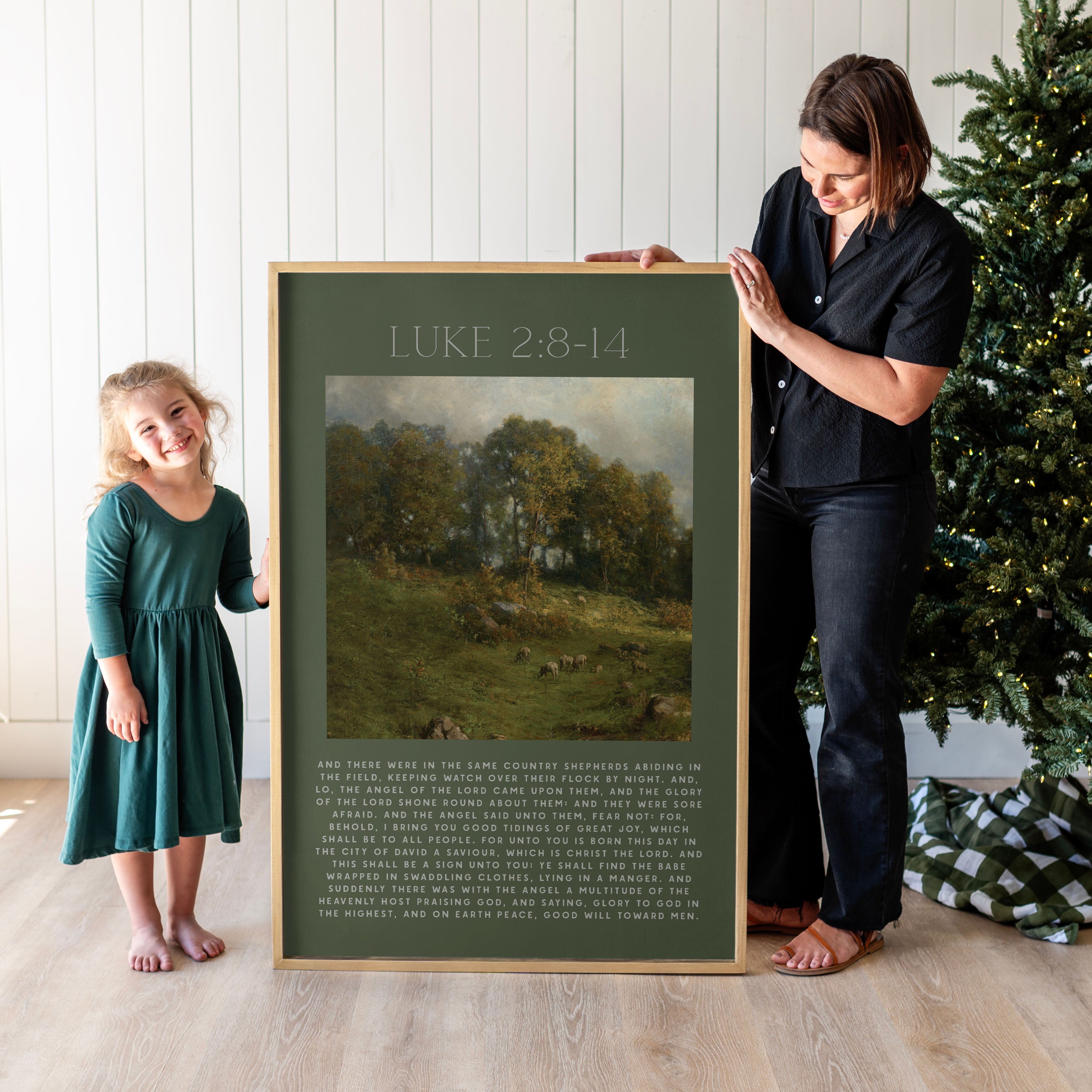 "I Bring You Good Tidings Of Great Joy" Framed Canvas | Vertical | 714