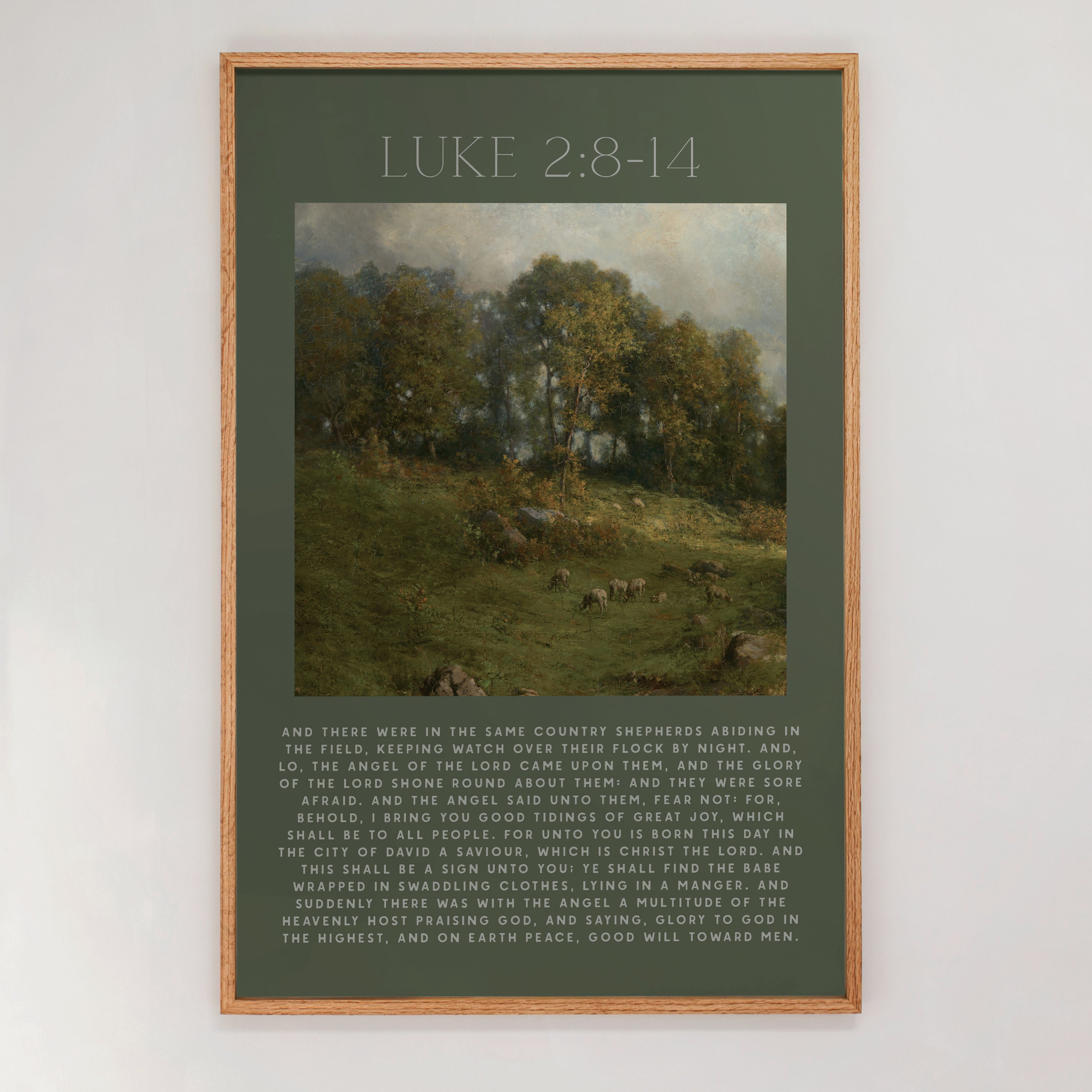 "I Bring You Good Tidings Of Great Joy" Framed Canvas | Vertical | 714