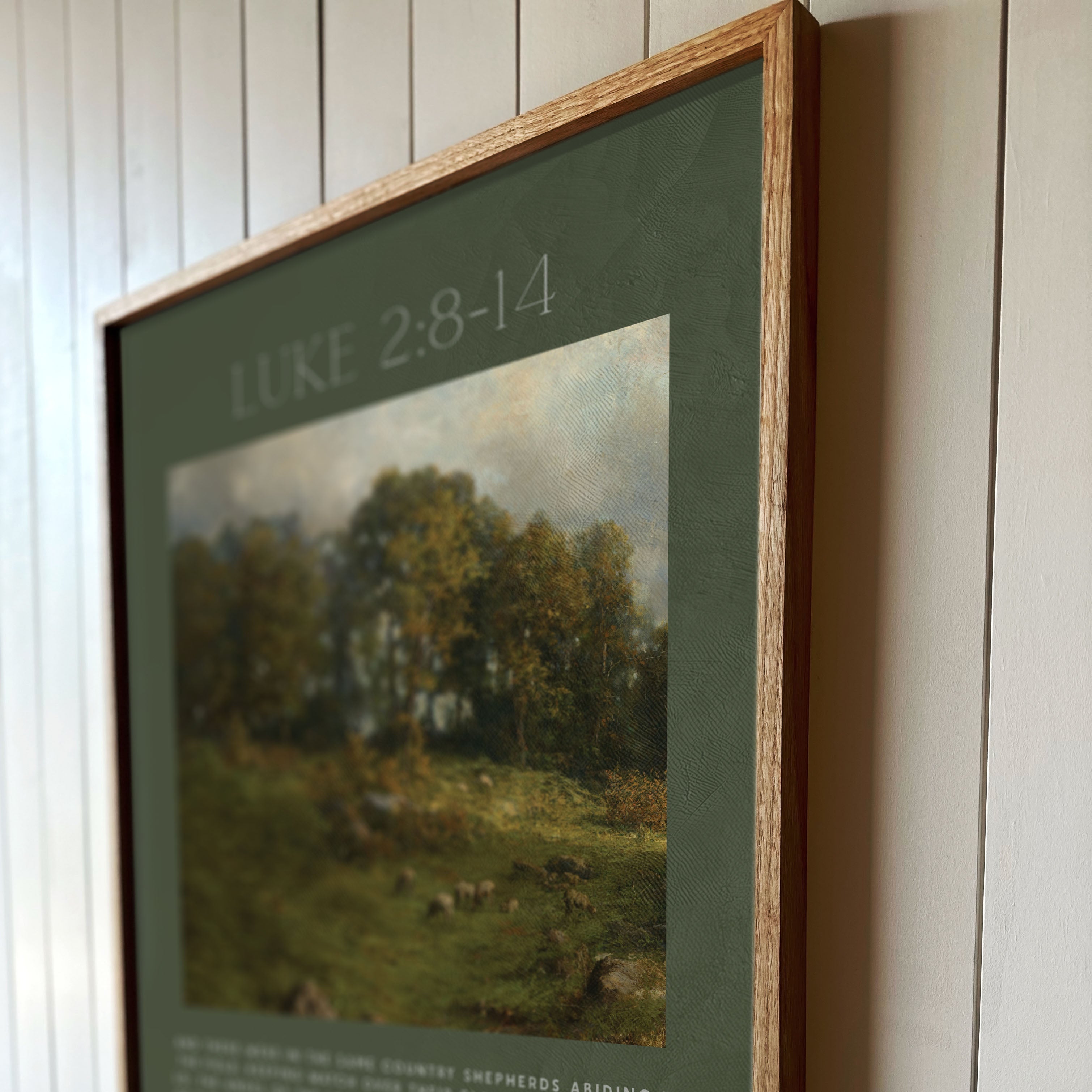 "I Bring You Good Tidings Of Great Joy" Framed Canvas | Vertical | 714