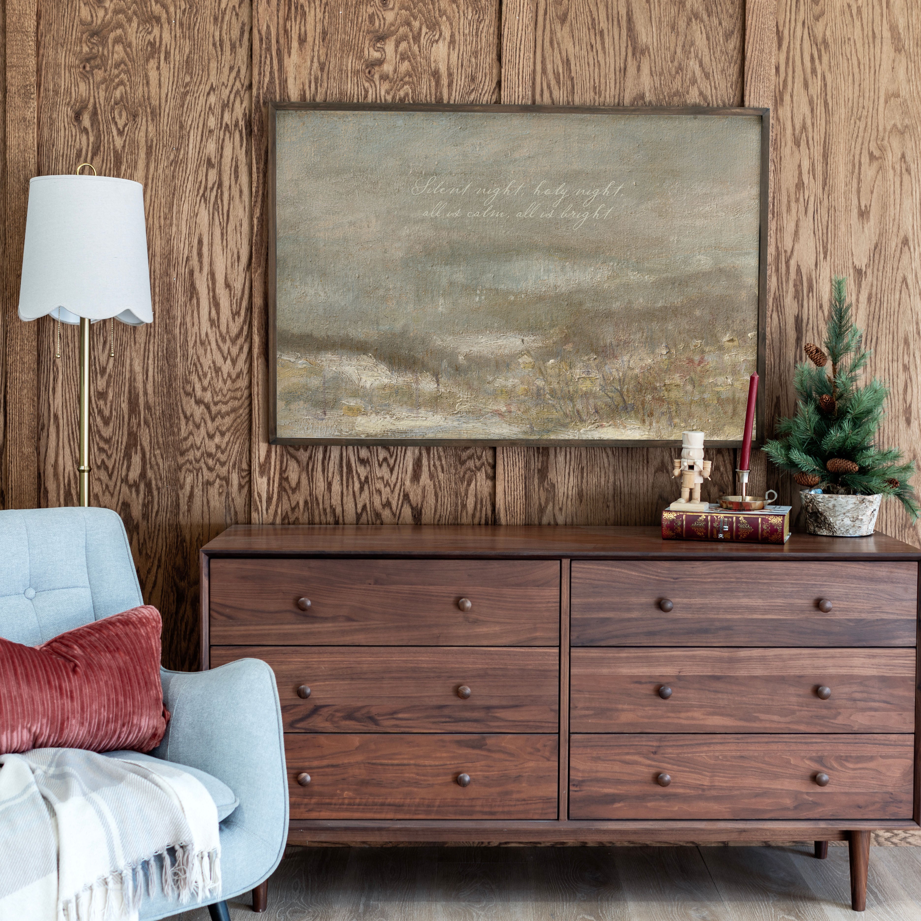 "Silent Night, Holy Night" Framed Canvas | Horizontal | 715