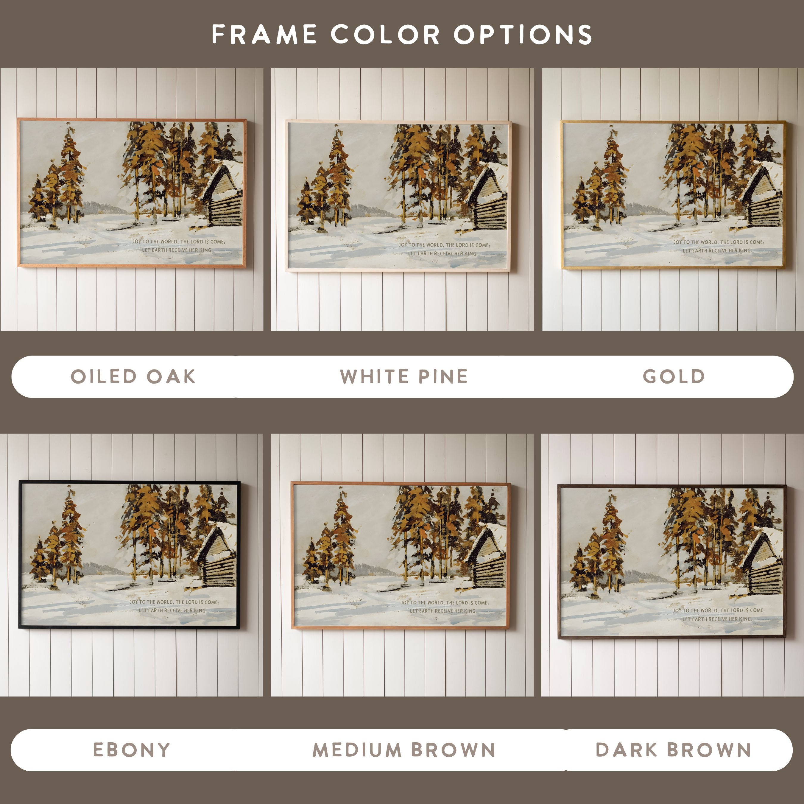 "The Lord Is Come" Framed Canvas | Horizontal | 718