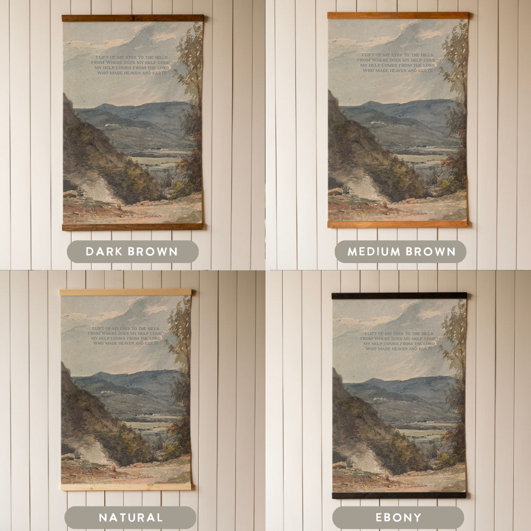 I Lift My Eyes To The Hills | Vertical Tapestry | 721